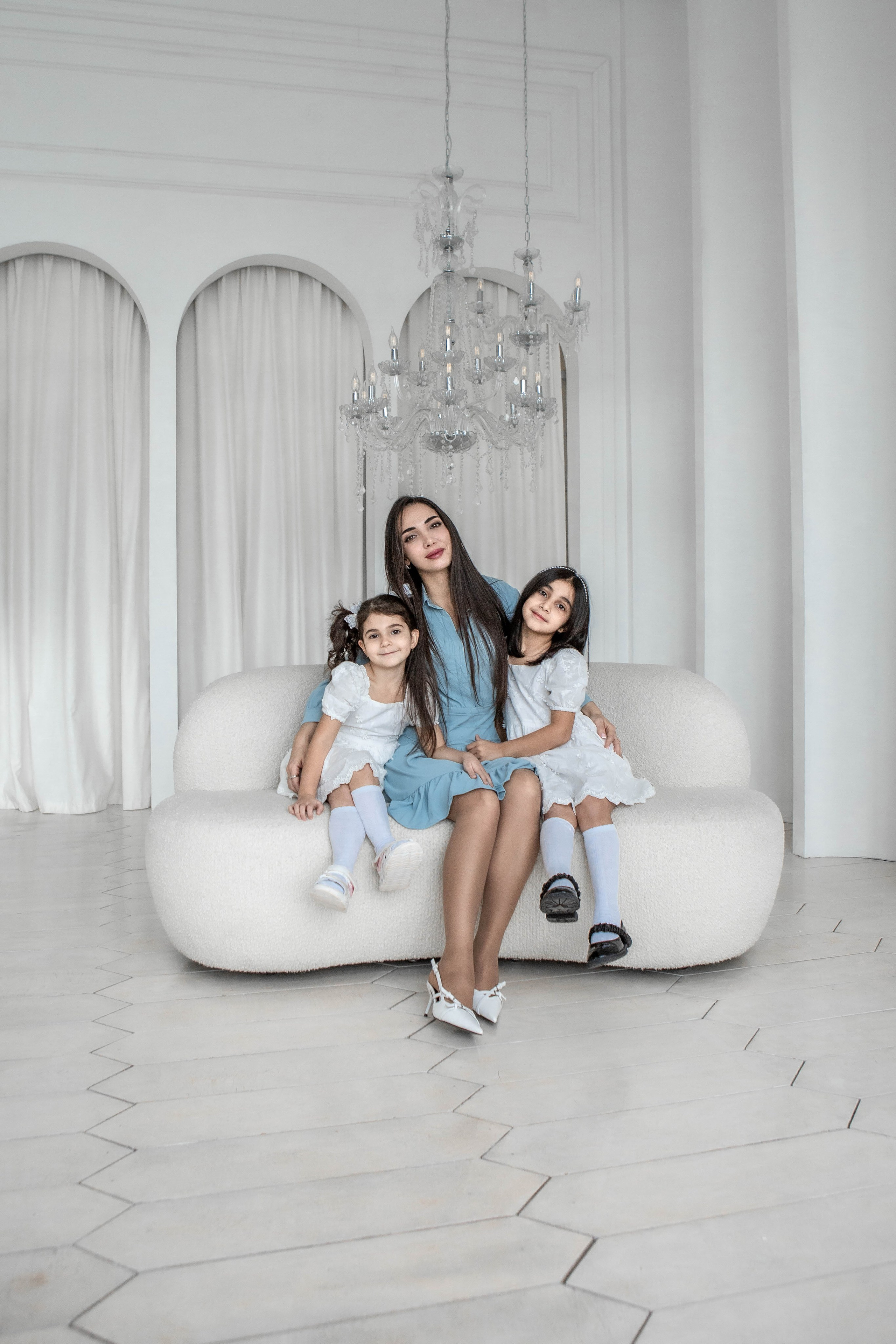 Мама и дочки. Фотограф Екатерина Голицына