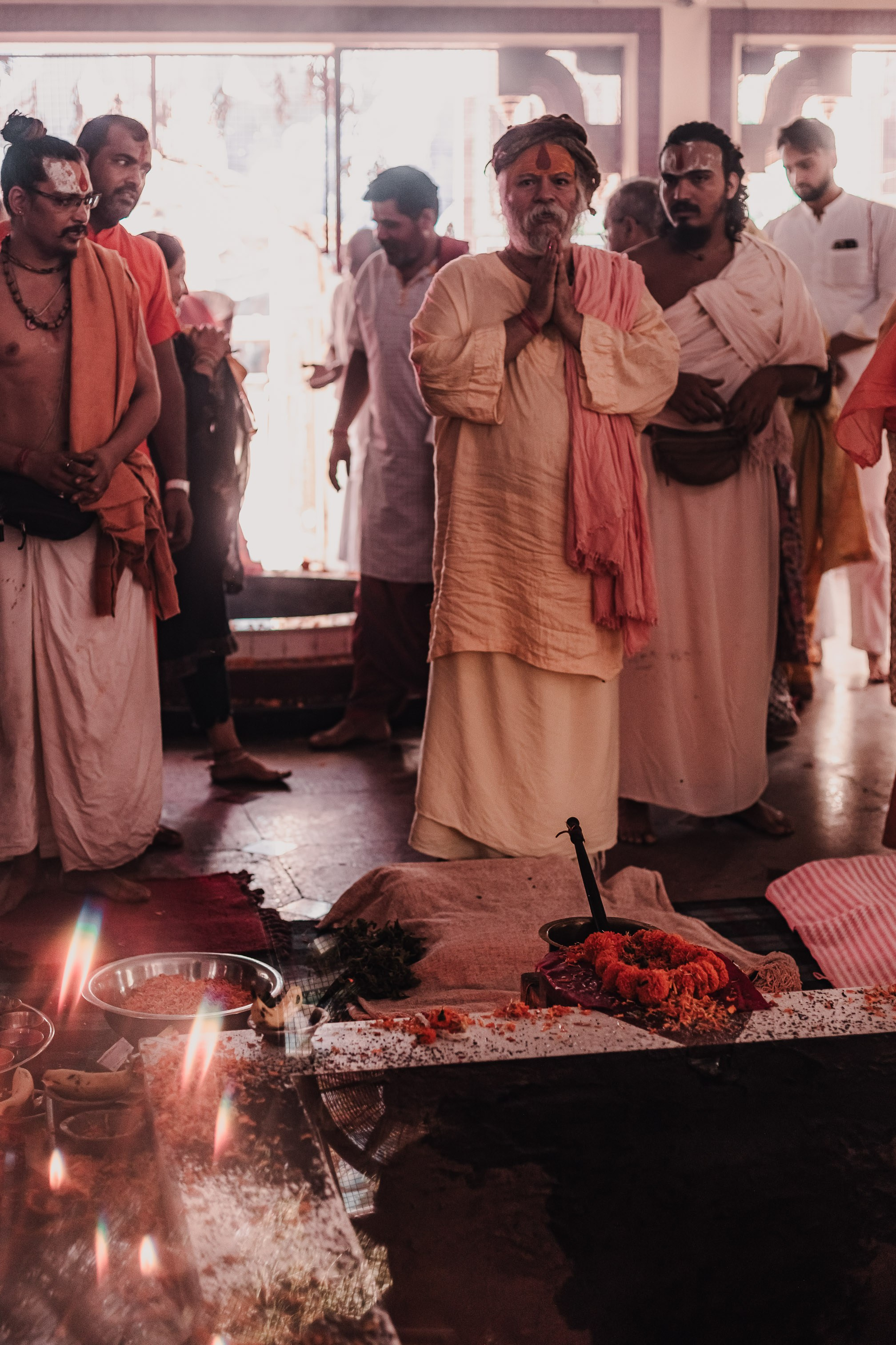 Navaratri yajna at Devraha Baba Ji ashram. Мариам Багдасарян