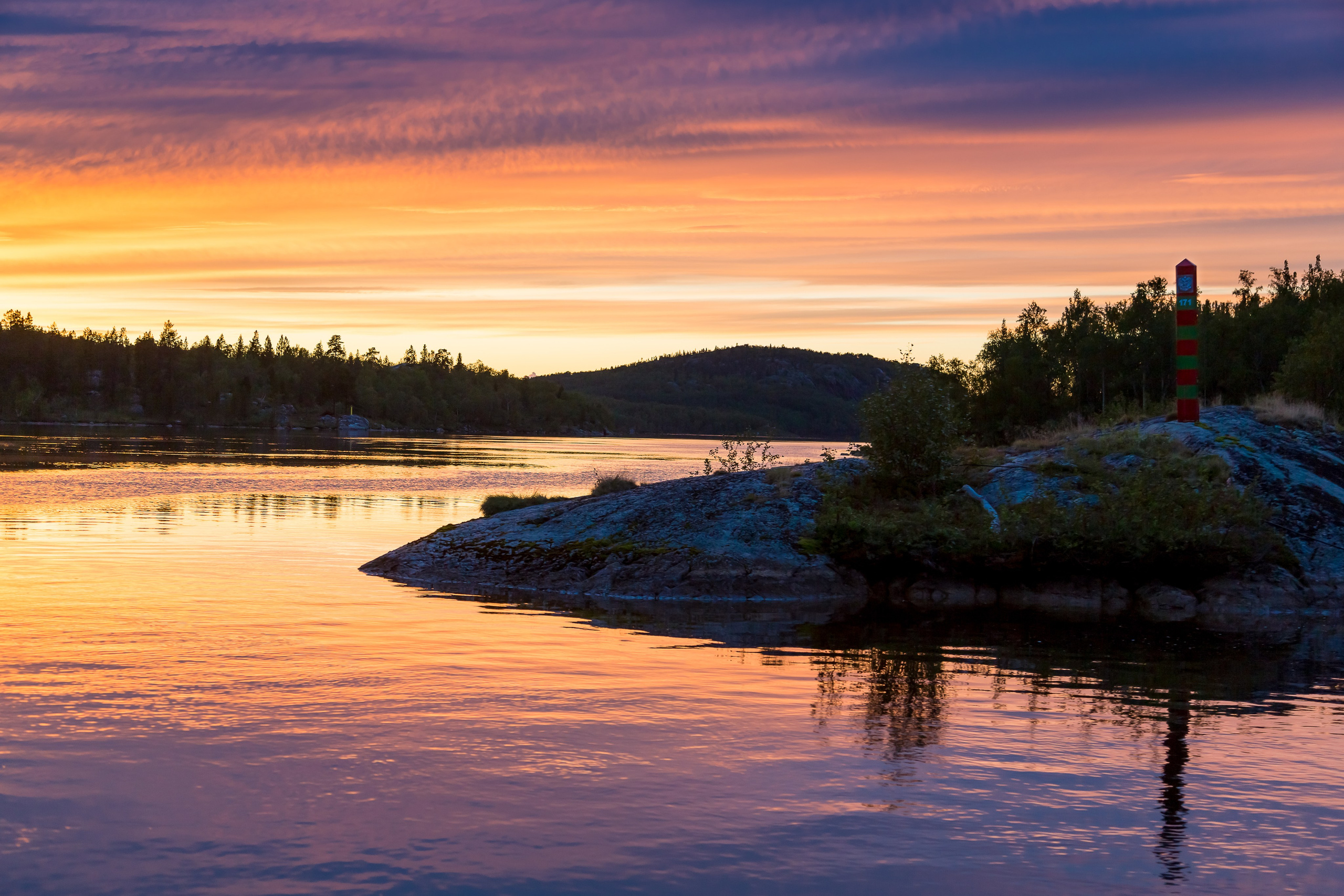 Солнечные ночи Крайнего Севера. Пейзажи Крайнего Севера. Баренцево море, Рыбачий, Средний, Немецкий