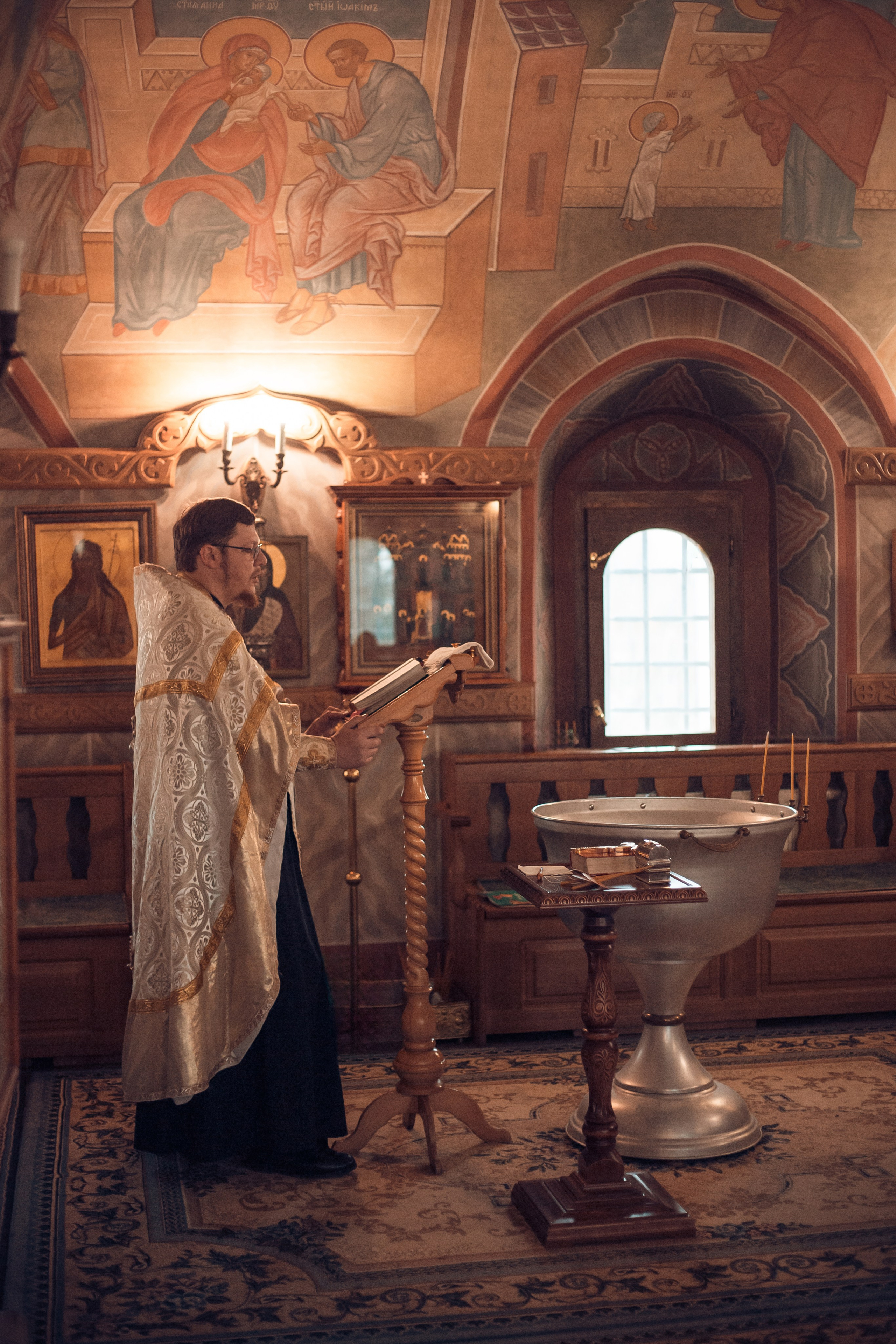 Крещение Полины в Спасо-Преображенском Воротынском женском монастыре