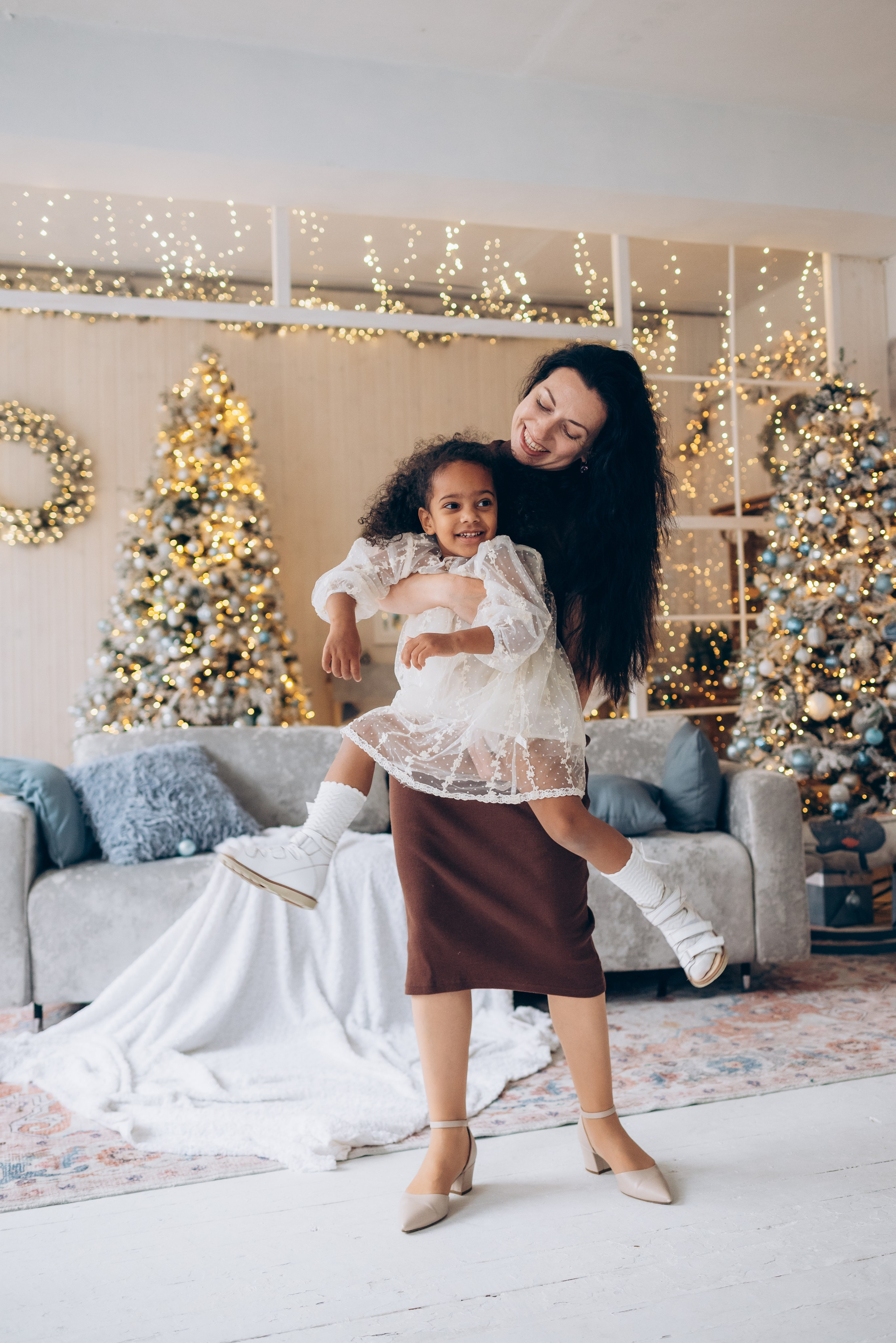 Новый год Наталья с дочкой. Семейный фотограф в Тюмени Ксения Мязитова