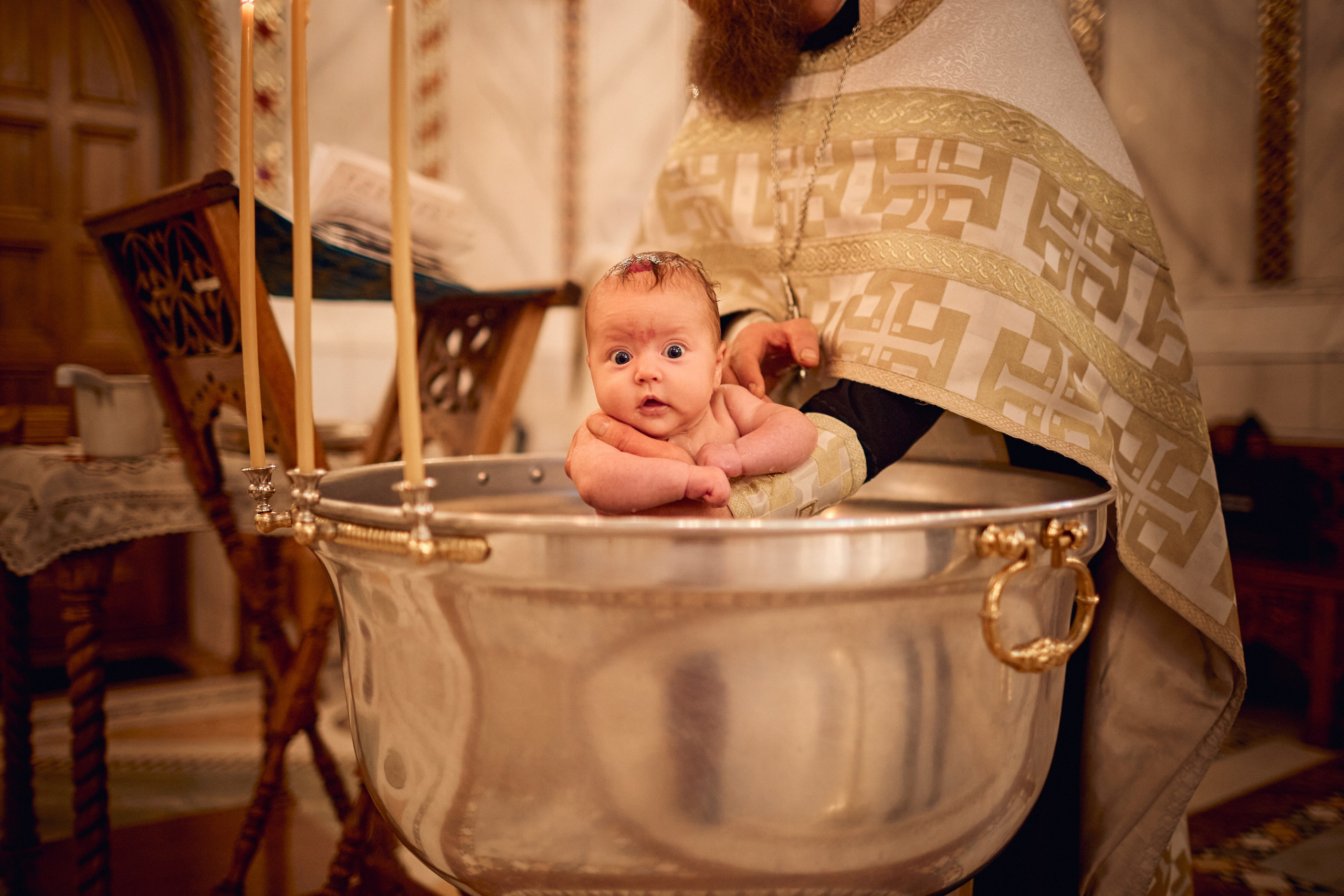 Таинство Крещения. Фотограф Москва|Ясенево Яна Новокрещенных