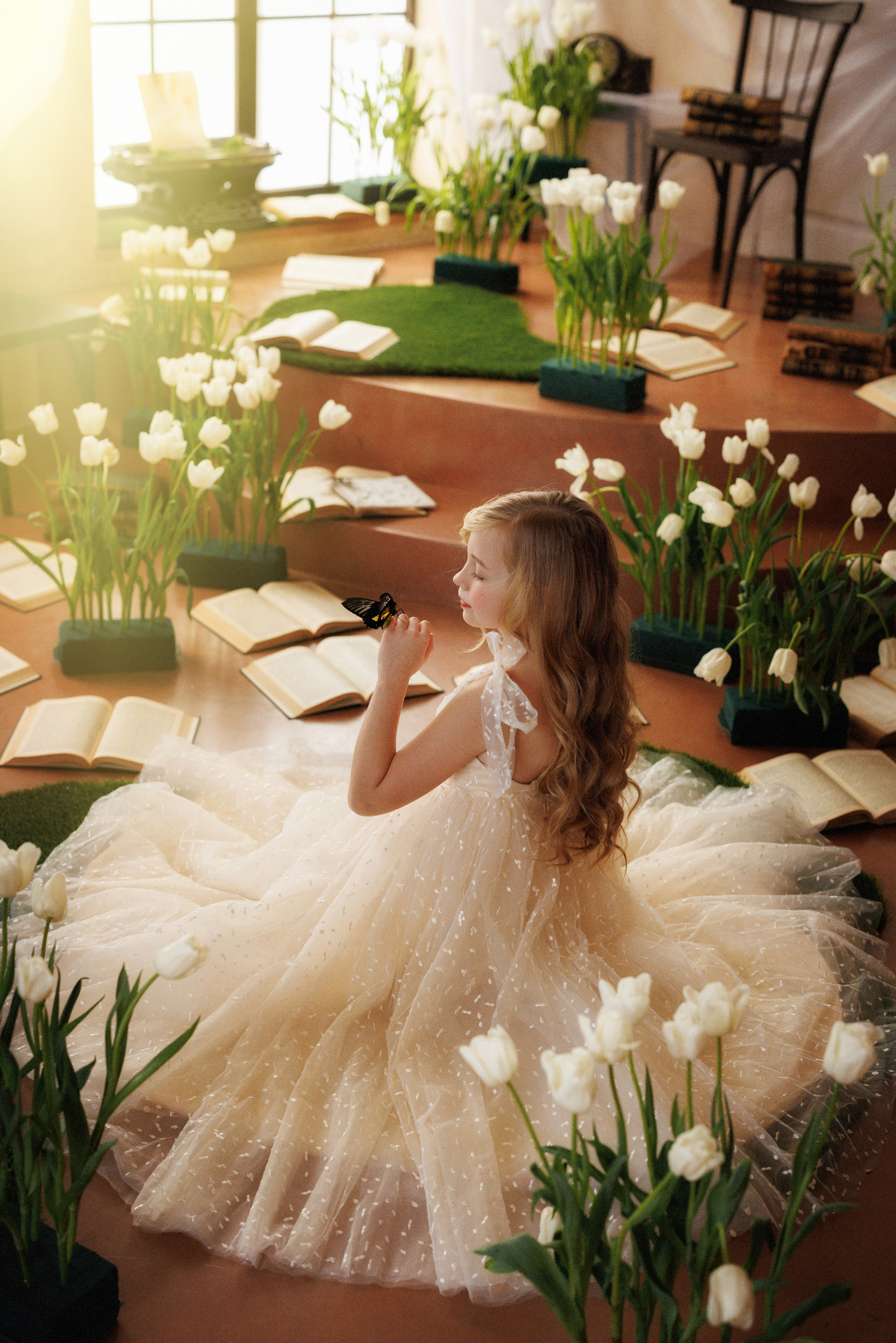 Фотосессия с живыми тропическими бабочками. Семейный и детский фотограф в Краснодаре Анна Трашкова