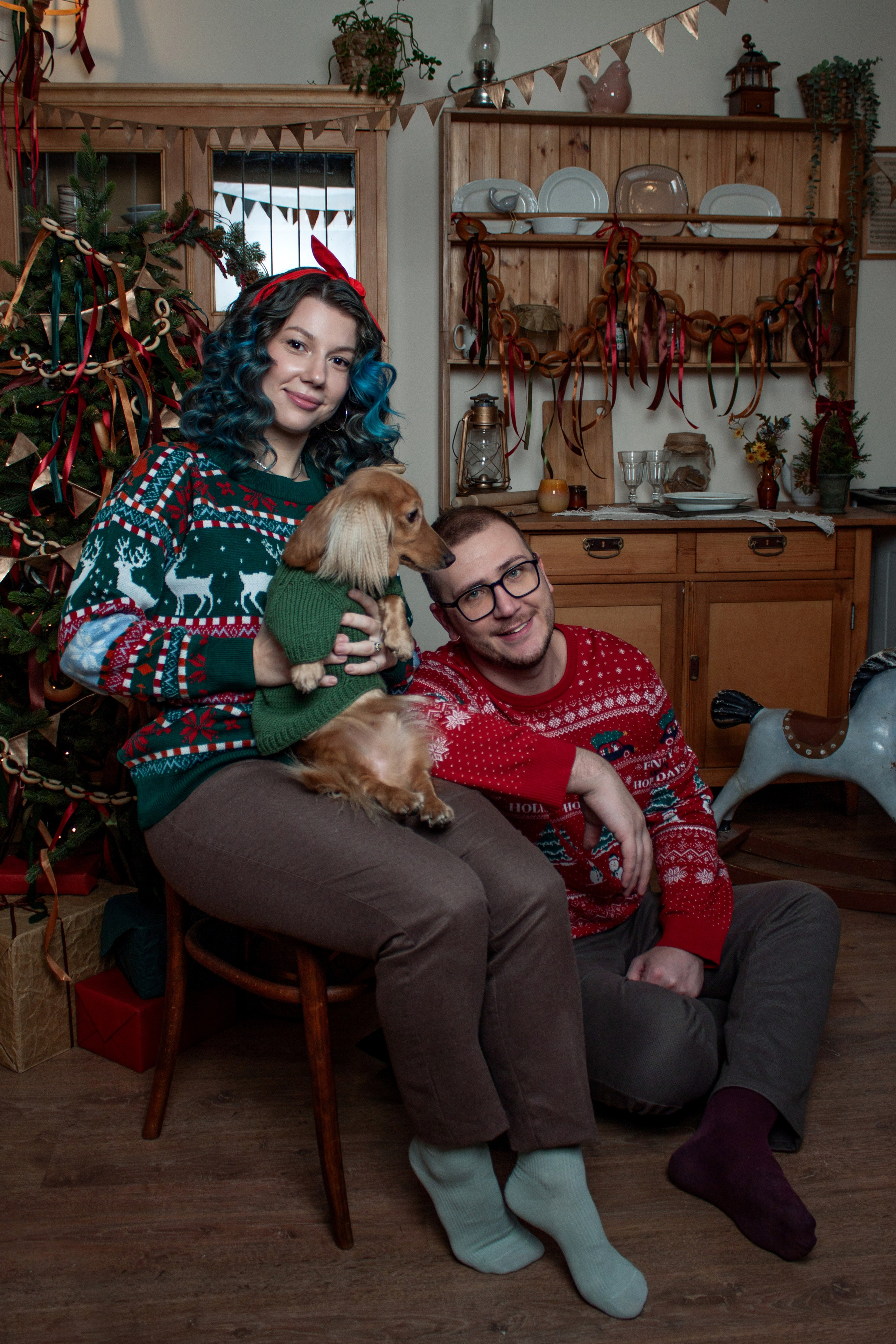 Новогодние собаки. Фотограф в Санкт-Петербурге Рейдер Дарья