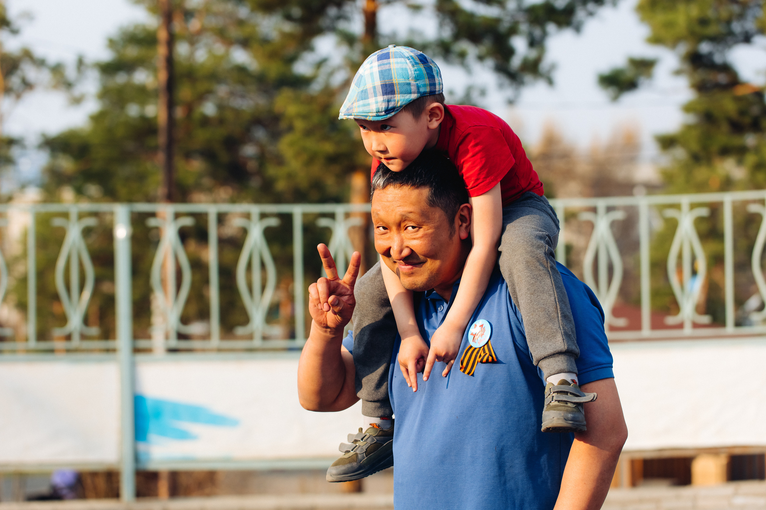 Празднование «Дня Победы» в парке Юбилейный. Свадебный и семейный фотограф в Улан-Удэ