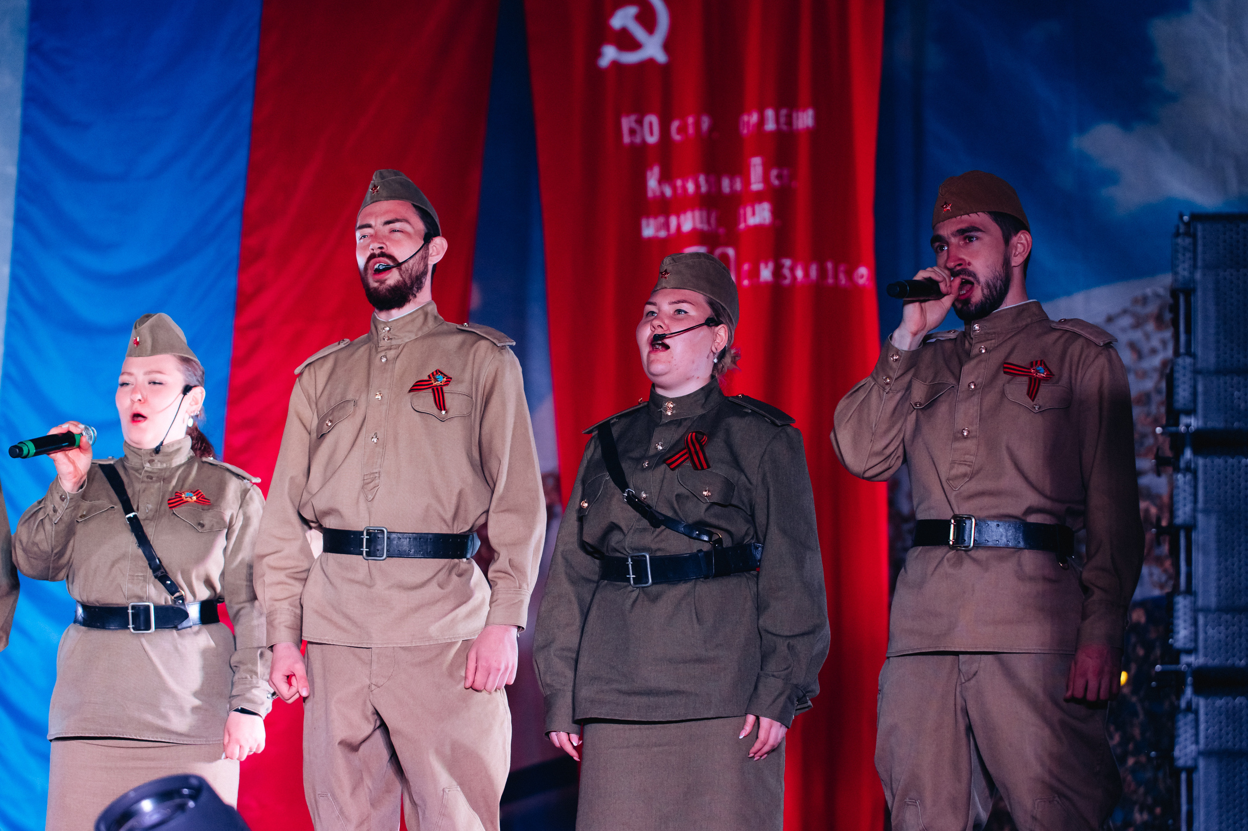 Празднование «Дня Победы» в парке Юбилейный. Свадебный и семейный фотограф в Улан-Удэ