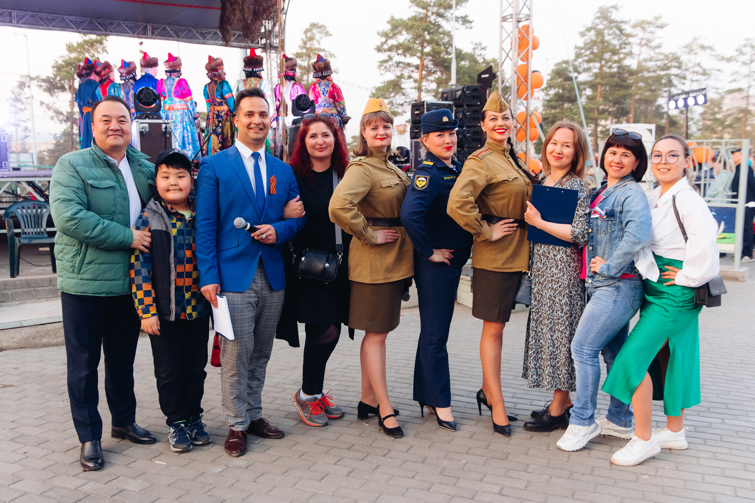 Празднование «Дня Победы» в парке Юбилейный. Свадебный и семейный фотограф в Улан-Удэ