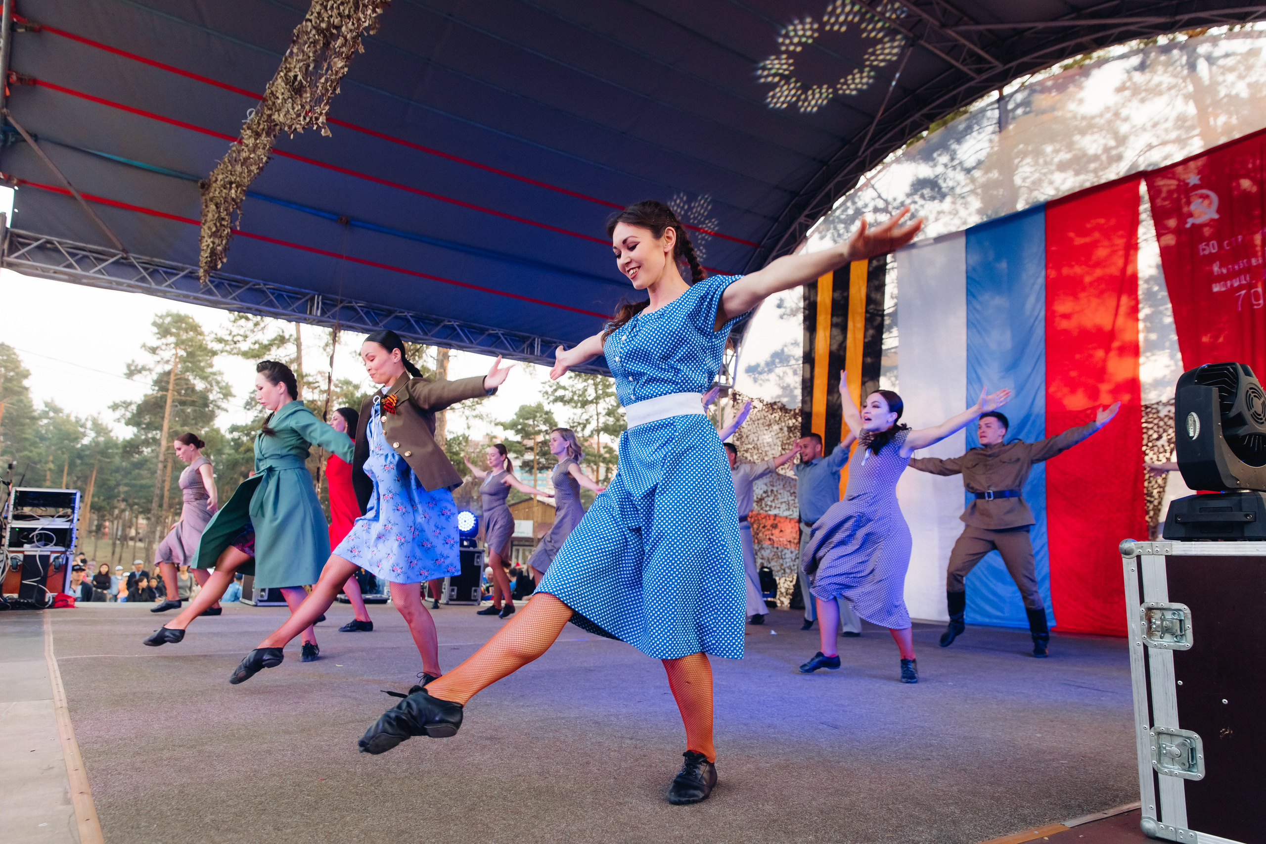 Празднование «Дня Победы» в парке Юбилейный. Свадебный и семейный фотограф в Улан-Удэ