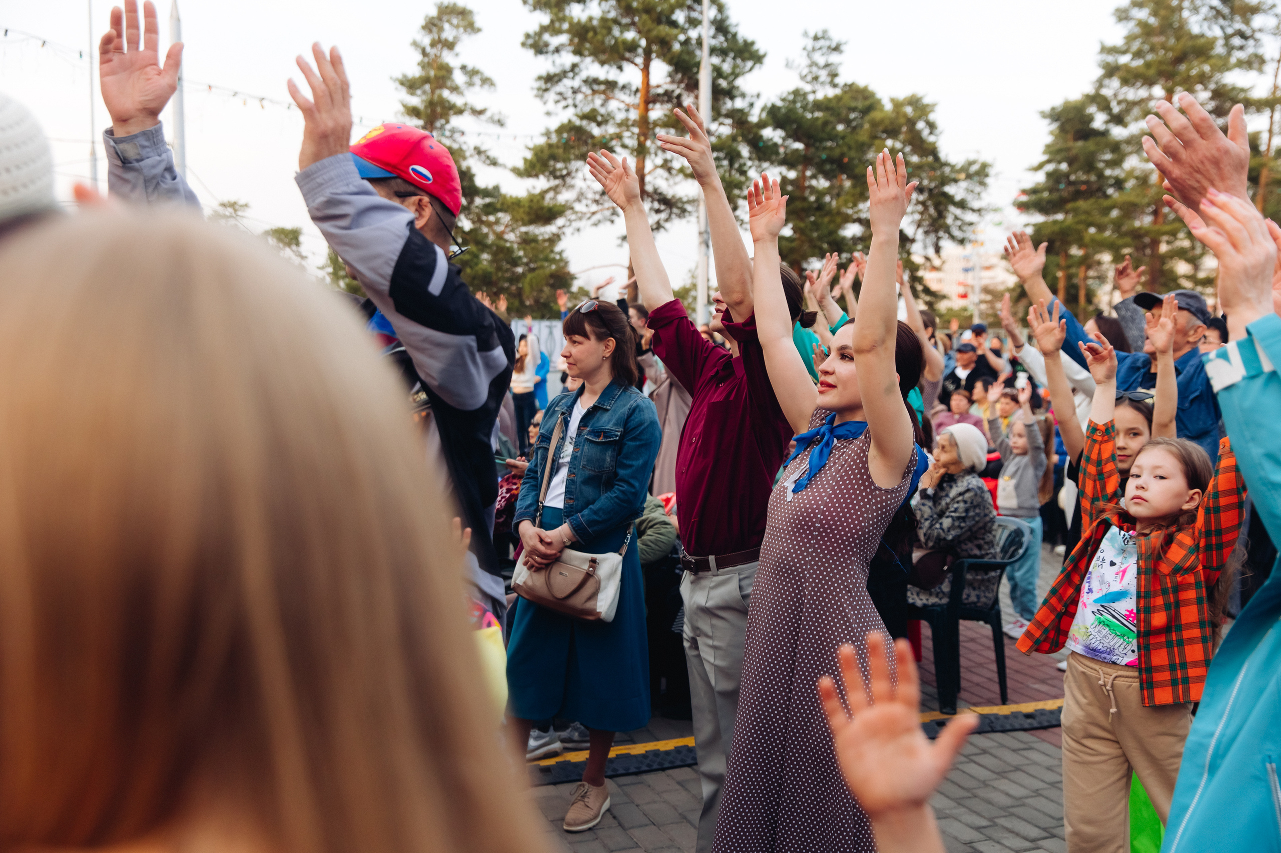 Празднование «Дня Победы» в парке Юбилейный. Свадебный и семейный фотограф в Улан-Удэ