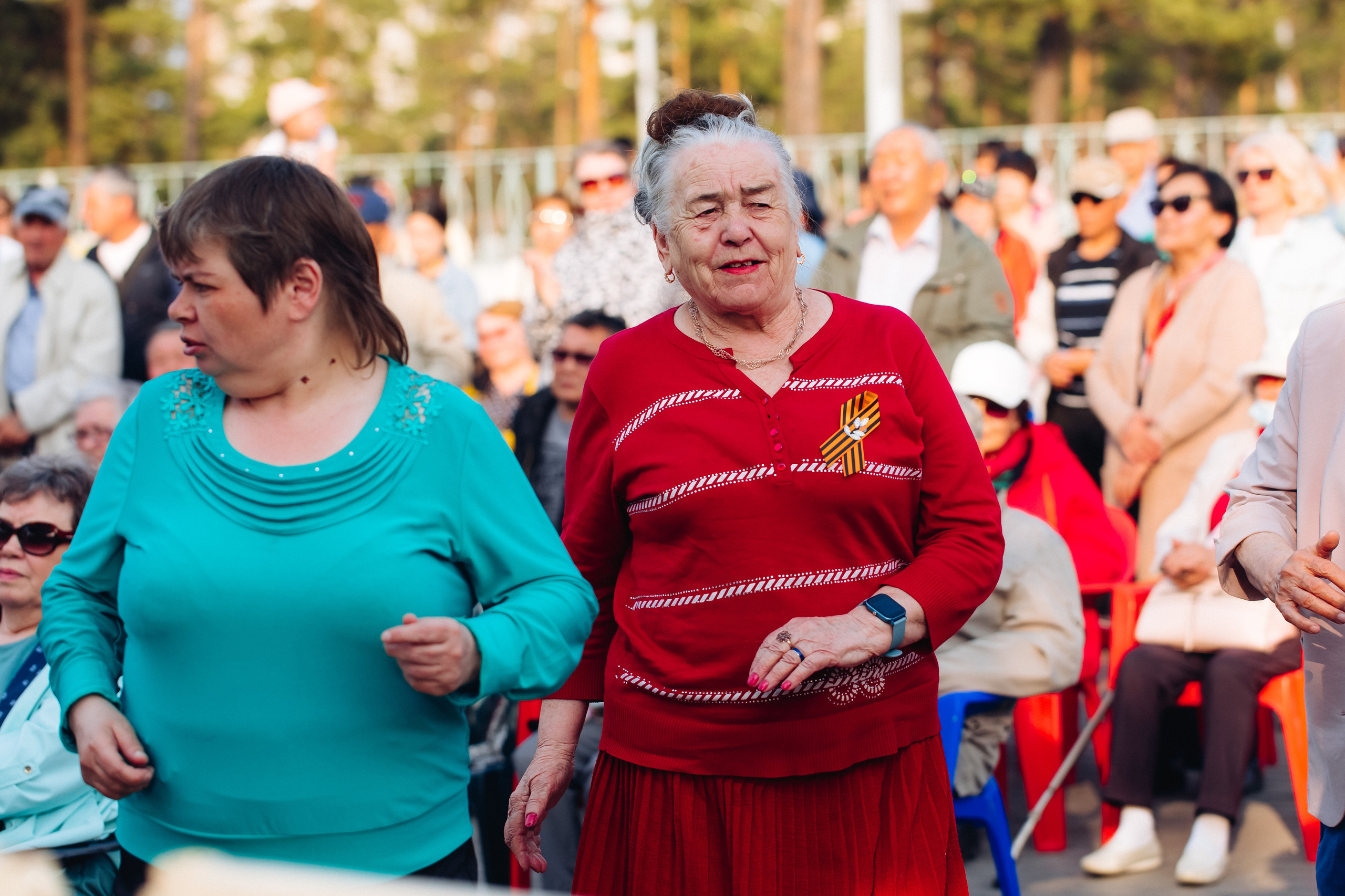 Празднование «Дня Победы» в парке Юбилейный. Свадебный и семейный фотограф в Улан-Удэ