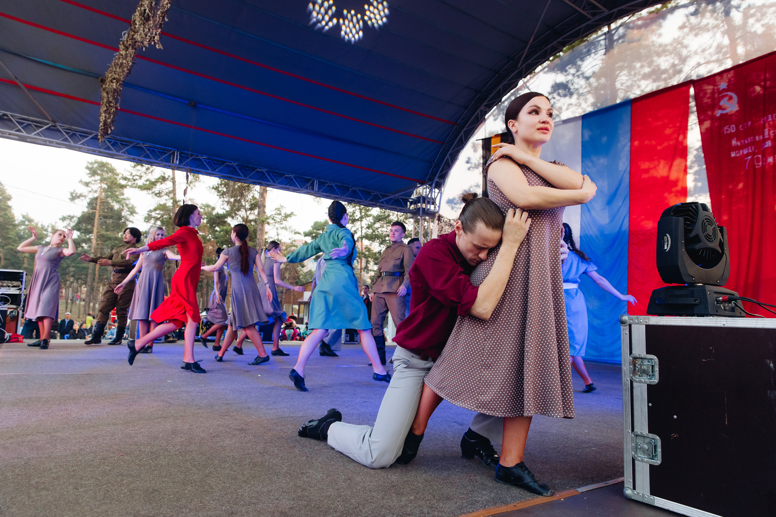 Празднование «Дня Победы» в парке Юбилейный. Свадебный и семейный фотограф в Улан-Удэ