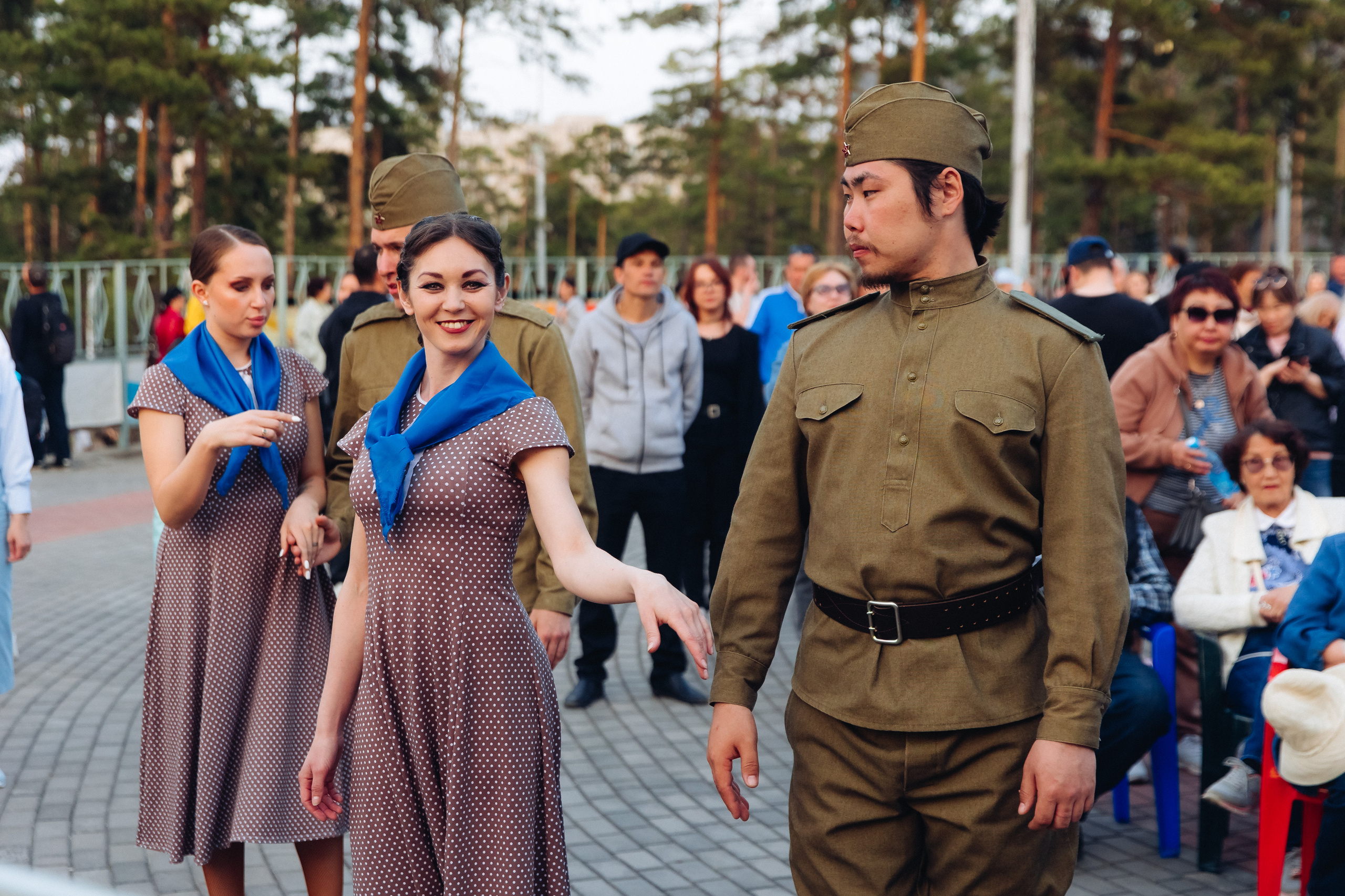 Празднование «Дня Победы» в парке Юбилейный. Свадебный и семейный фотограф в Улан-Удэ