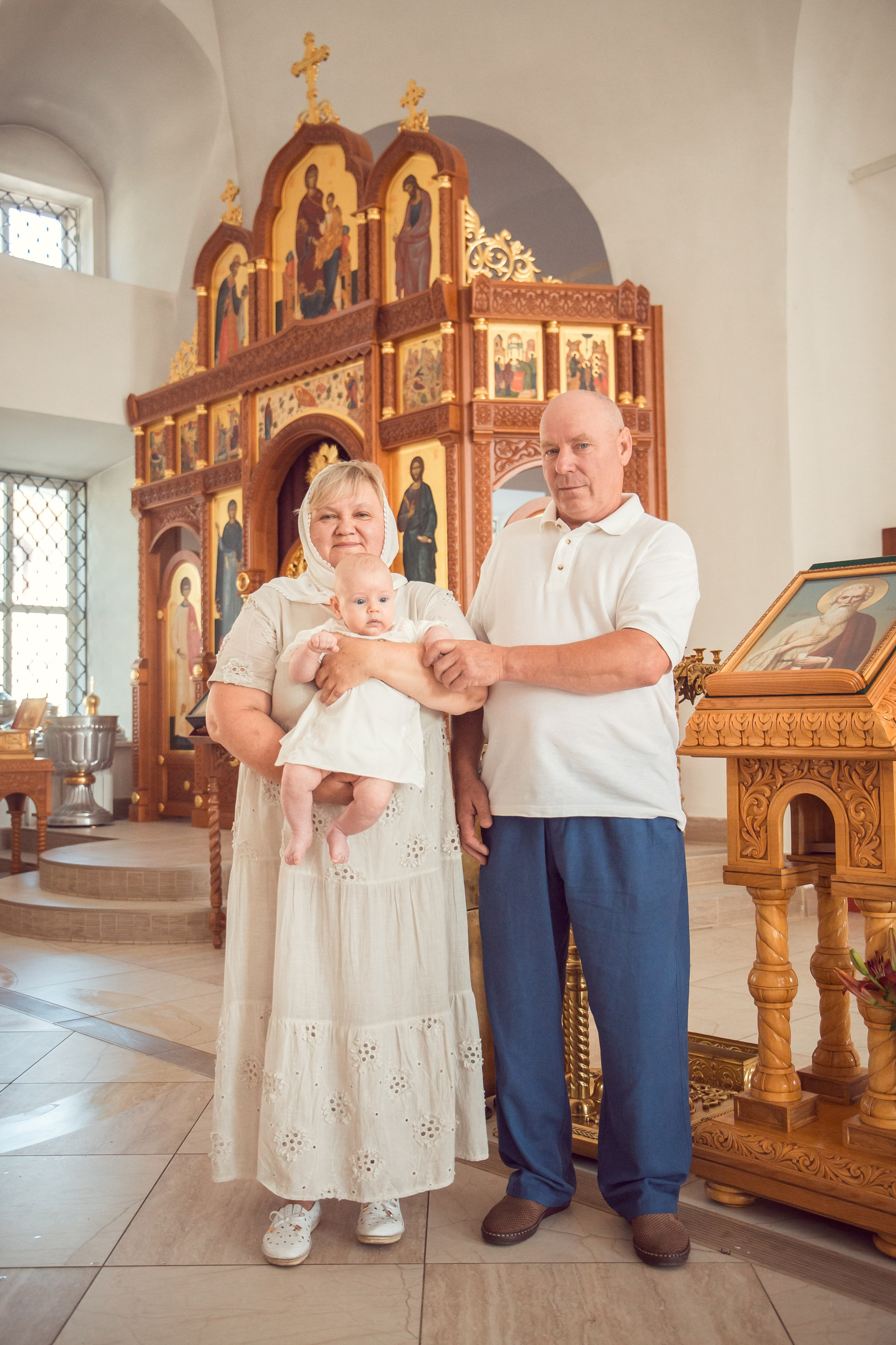 Крещение Ильи в Храме Святых Бессребреников и чудотворцев Космы и Дамиана в Калуге