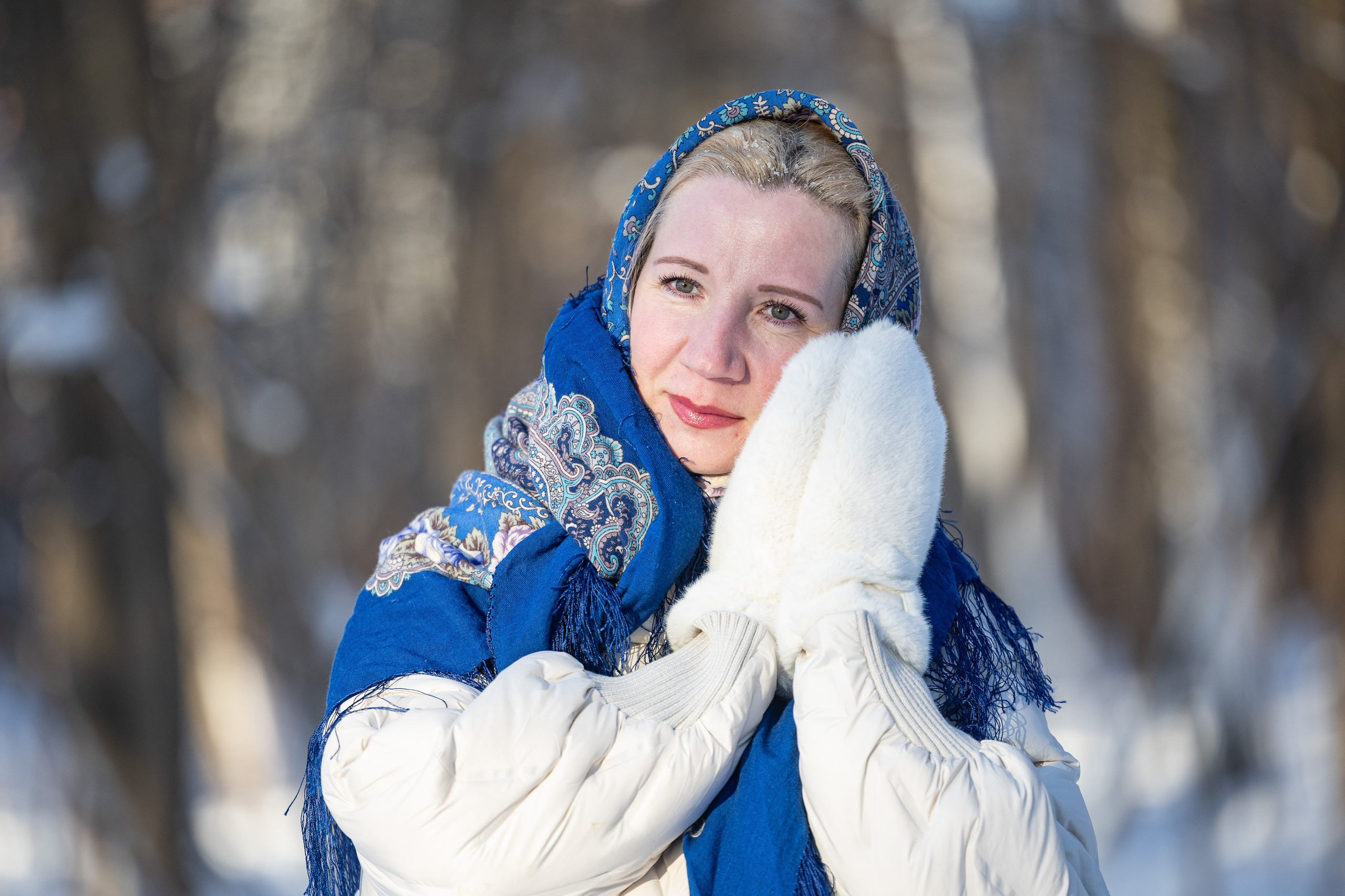 Олеся. Зимний фотосет. Фотограф Владимир Охрименко