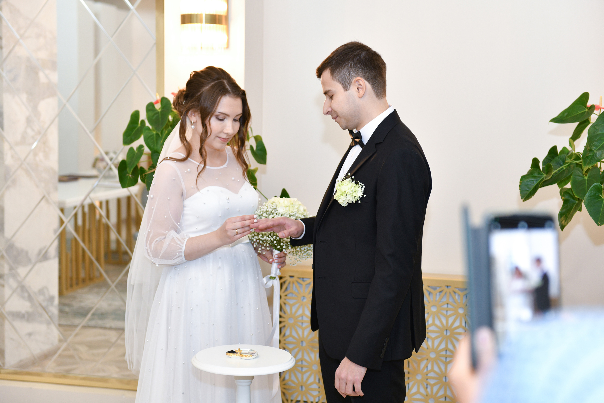 Регистрация брака Елены и Сергея. Свадебный и портретный фотограф в Москве Галина Борисова
