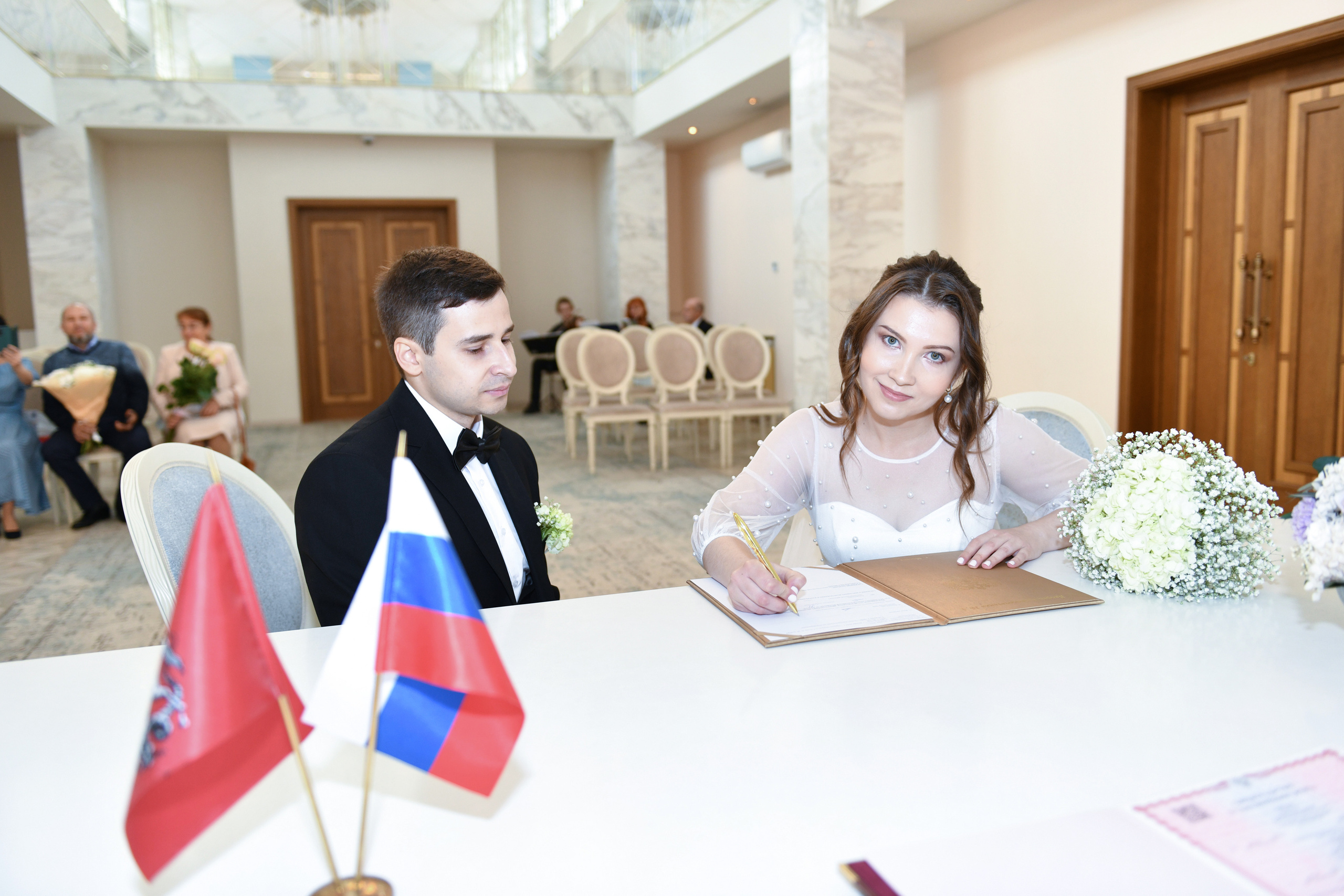Регистрация брака Елены и Сергея. Свадебный и портретный фотограф в Москве Галина Борисова