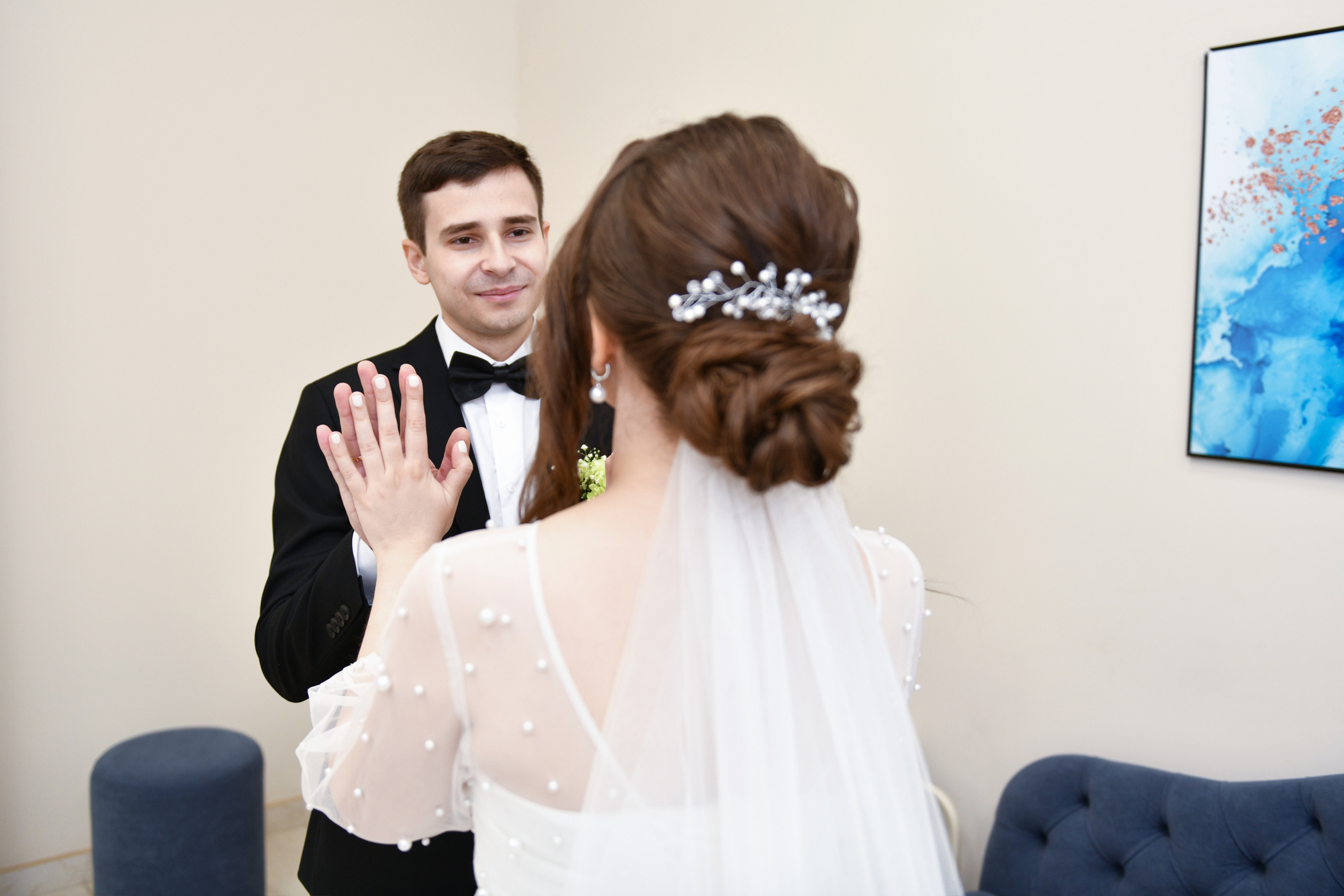 Регистрация брака Елены и Сергея. Свадебный и портретный фотограф в Москве Галина Борисова