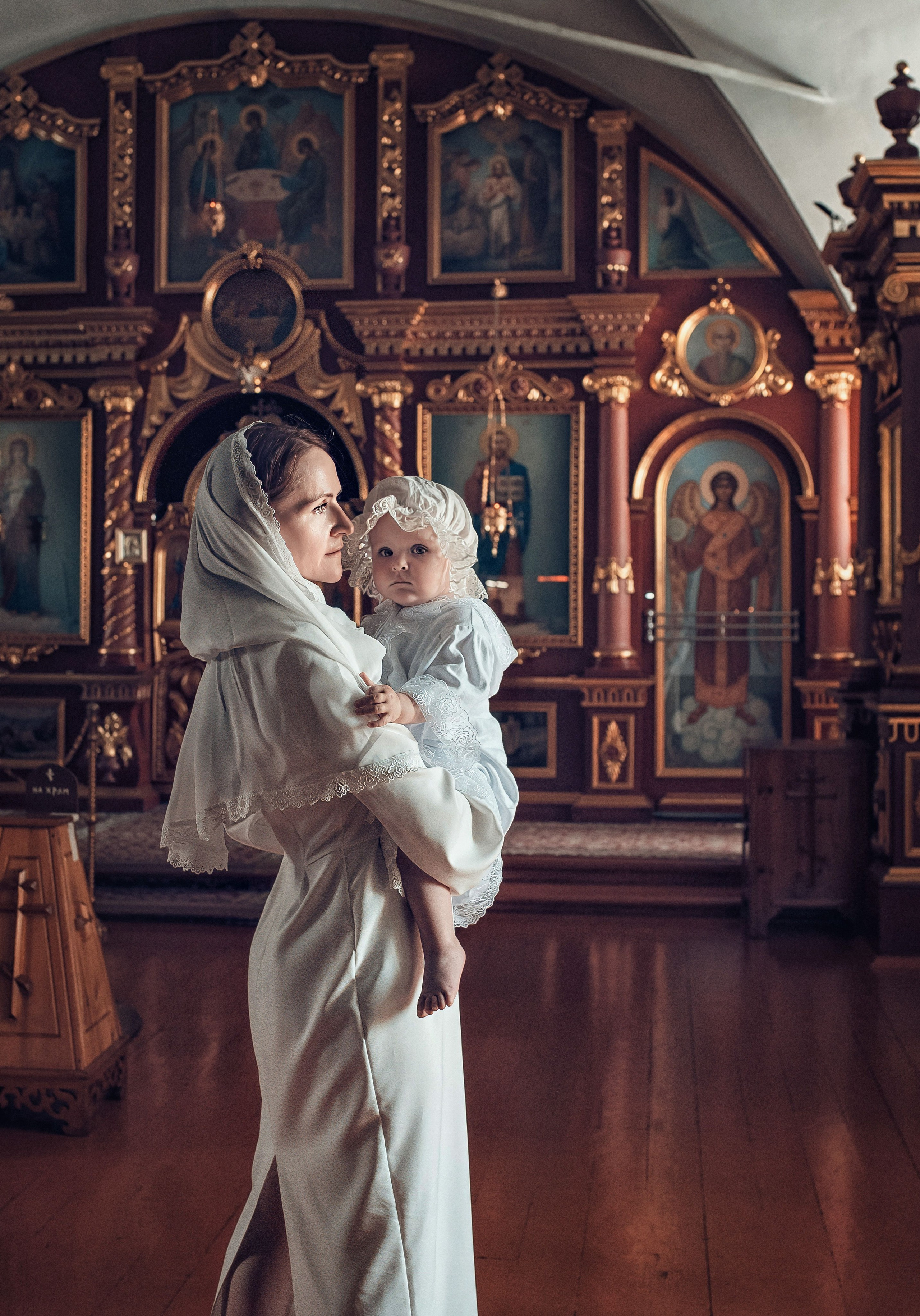 Съемка таинства крещения в Красноярске. Фотографы крещения/венчания  Красноярск Татьяна и Вячеслав Переваловы