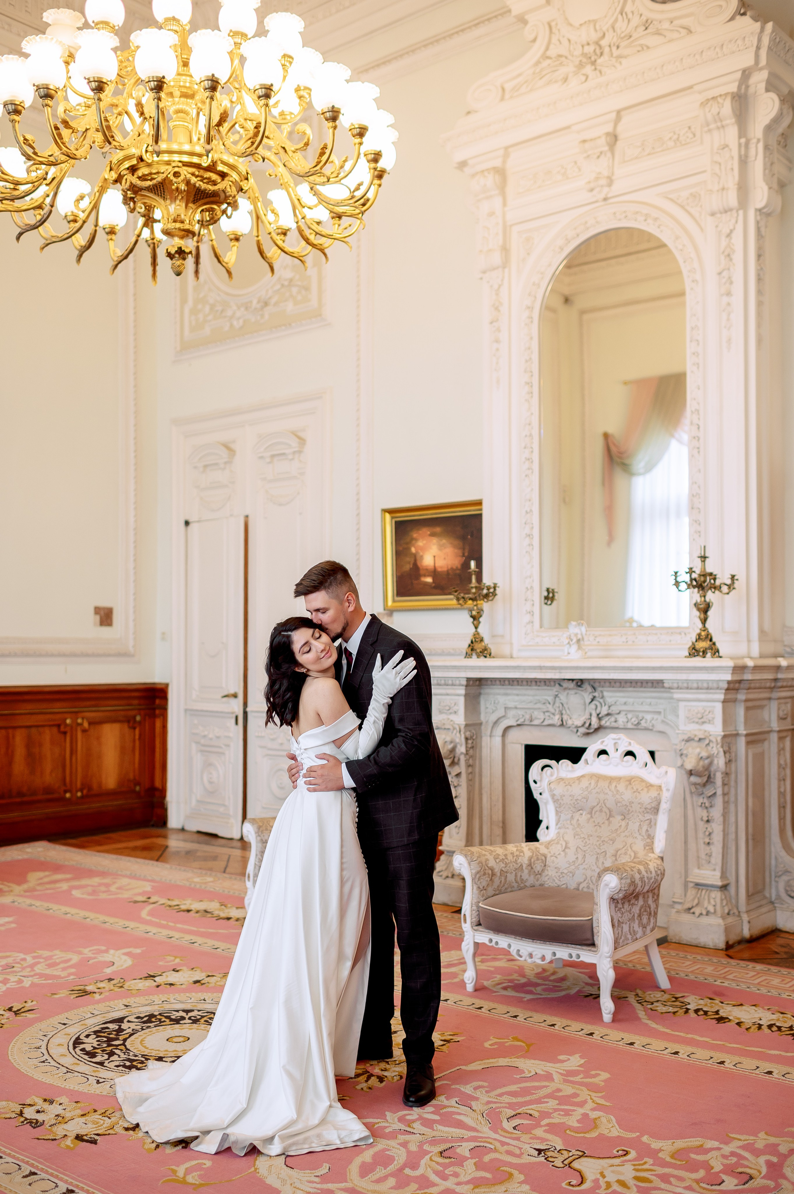 Камерная свадьба в Первом Дворце Бракосочетания №1 на Английской набережной Яны и Евгения. Портретный, семейный и свадебный фотограф в Санкт-Петербурге и в Пушкине Ширяев Денис