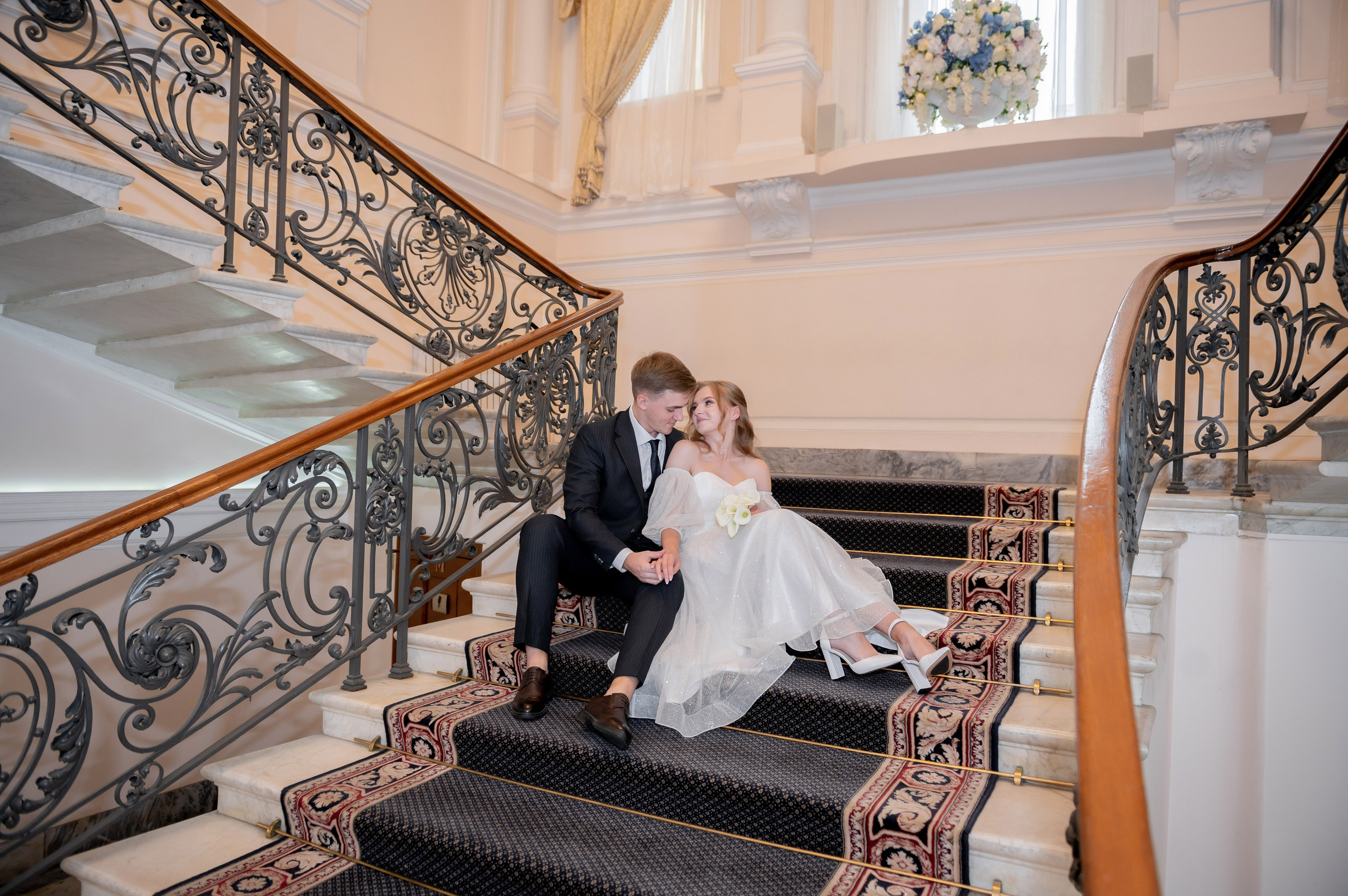 Анастасия и Михаил (Второй Дворец Бракосочетания на Фурштатской улице 52, фотосессия в Таврическом парке). Портретный, семейный и свадебный фотограф в Санкт-Петербурге и в Пушкине Ширяев Денис