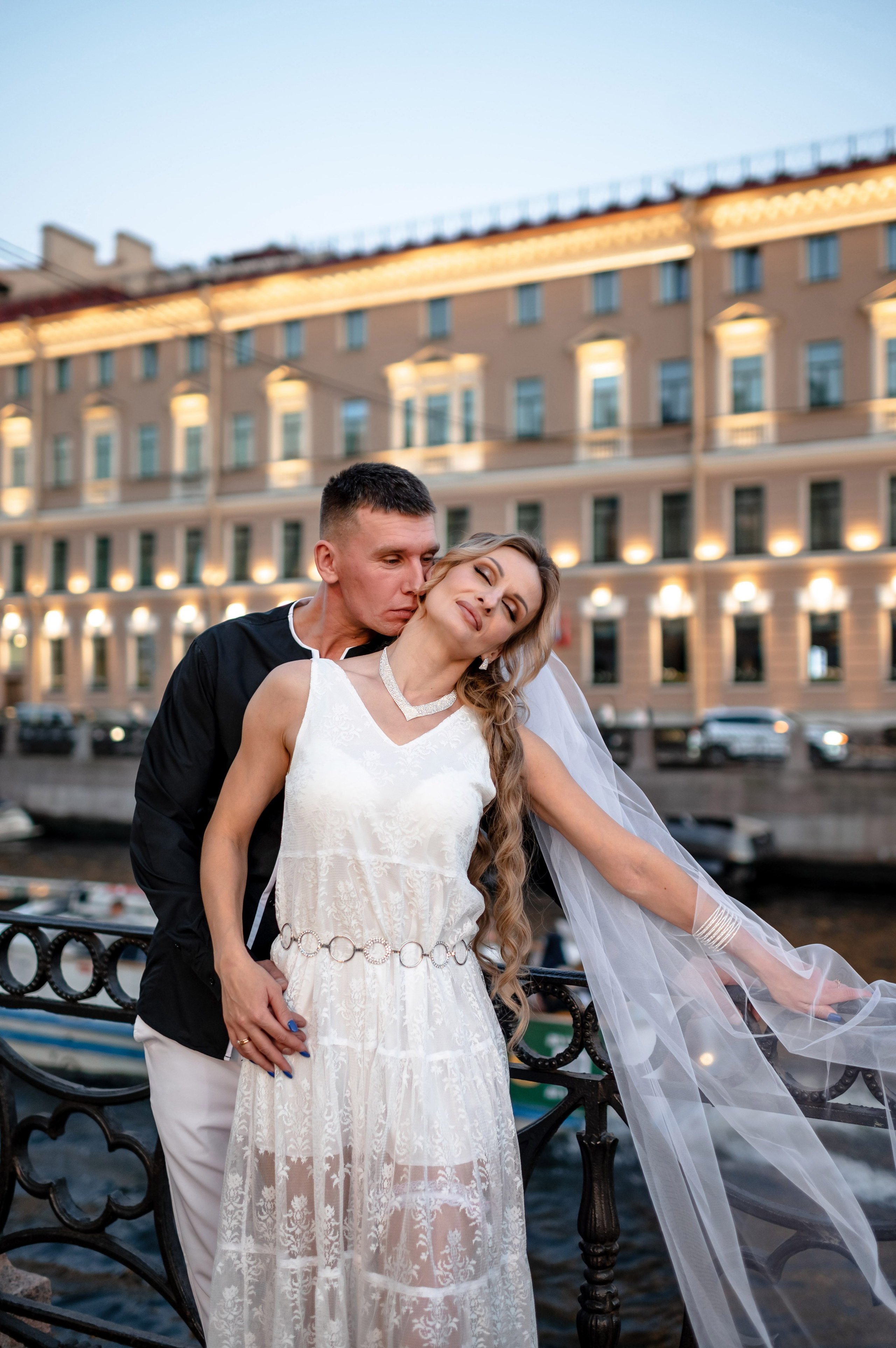 Екатерина и Андрей (свадебная фотосессия в вечернем Петербурге). Портретный, семейный и свадебный фотограф в Санкт-Петербурге и в Пушкине Ширяев Денис