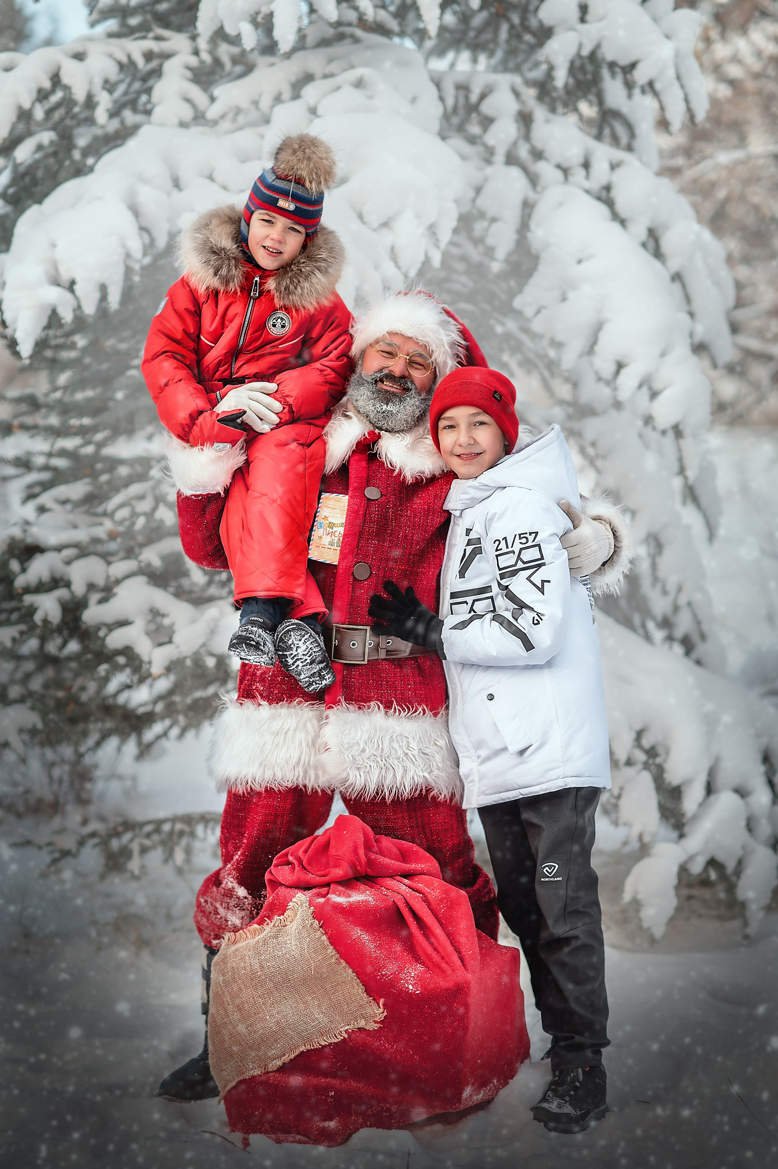 САНТА НА УЛИЦЕ. Семейный фотограф Екатеринбург Лора Мур