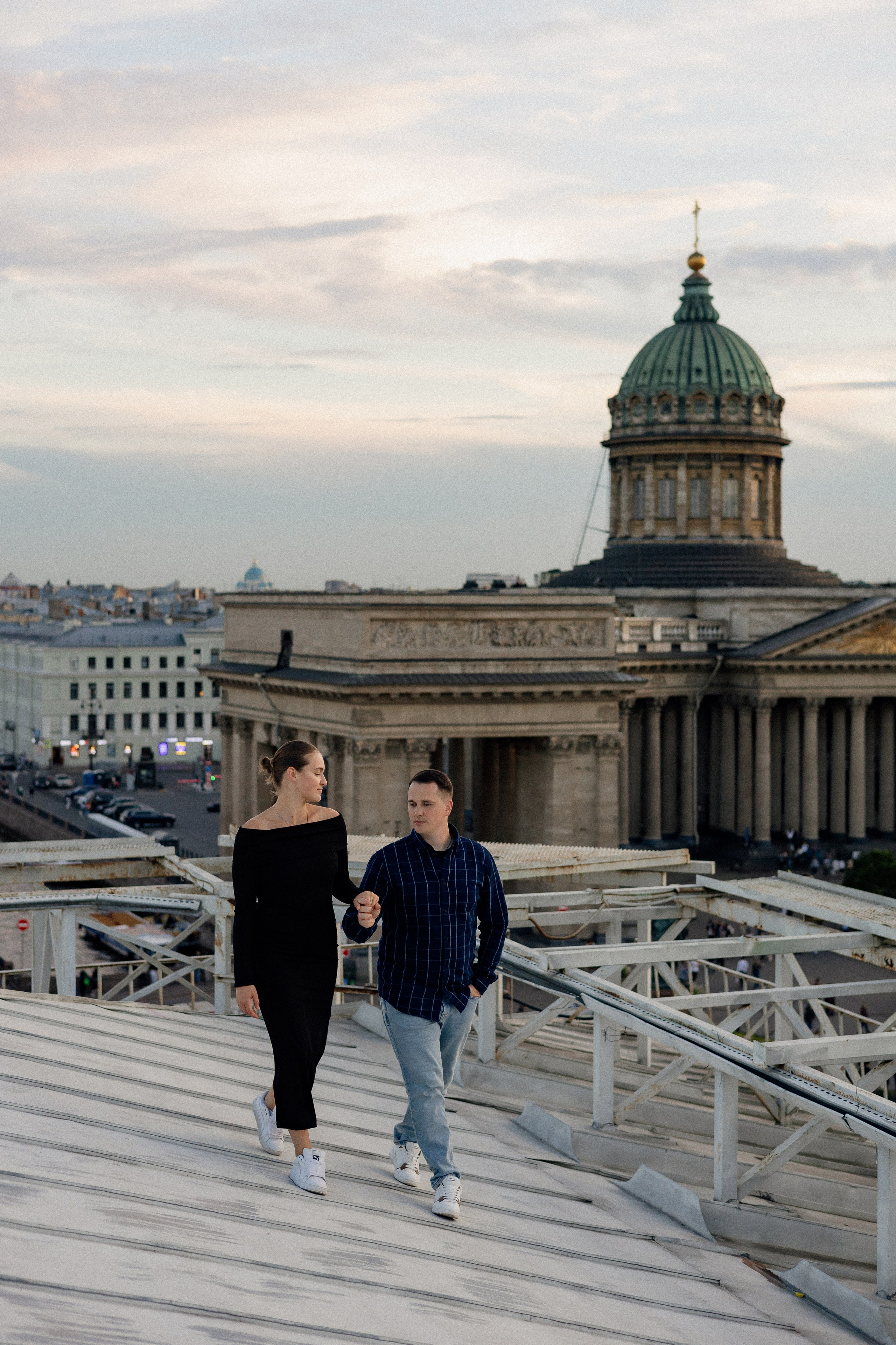 Романтика питерских крыш. Свадебный фотограф в Санкт-Петербурге Ксения Кобышева