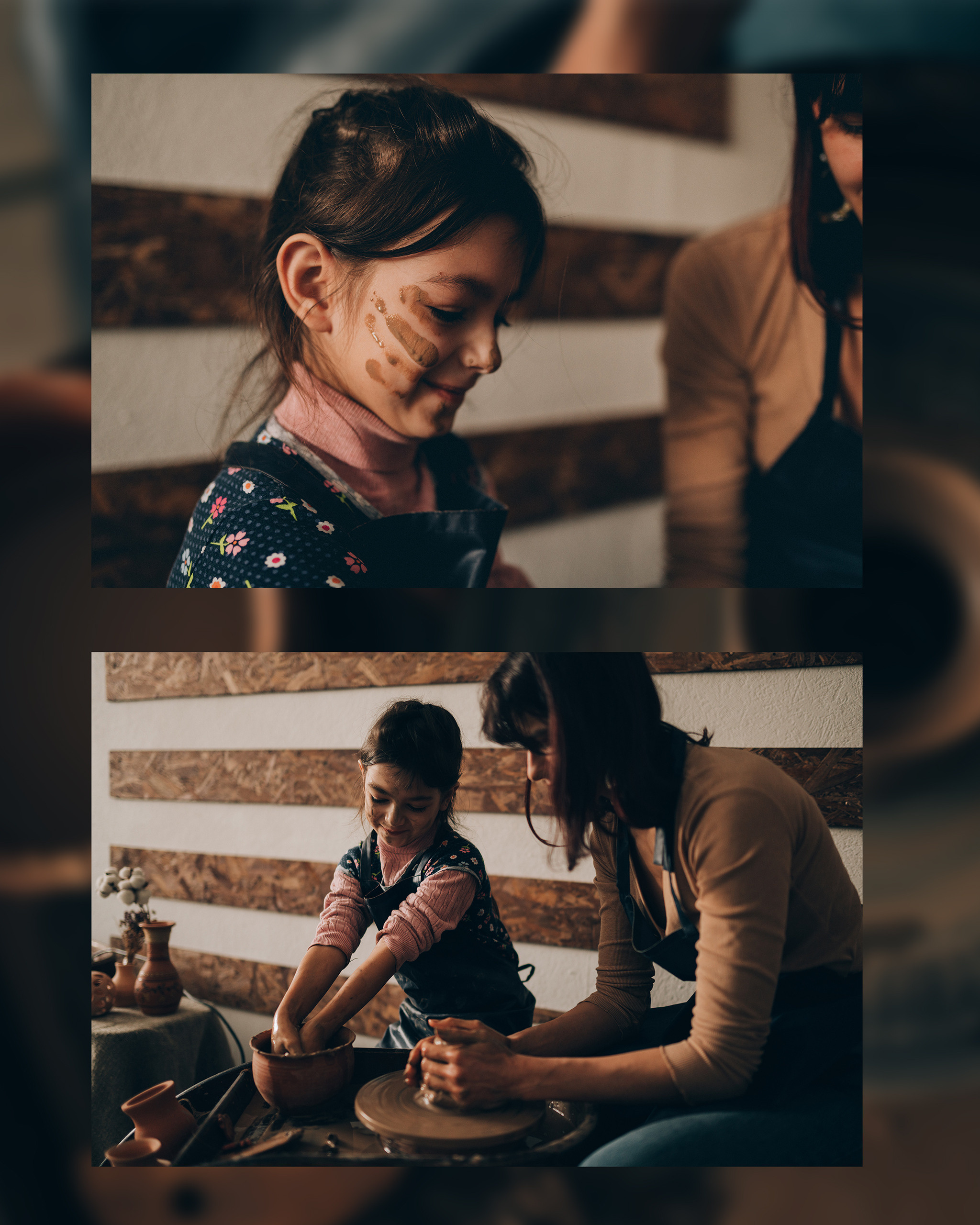 Соня и Кира в мастерской. Фотограф Владимир Орлов