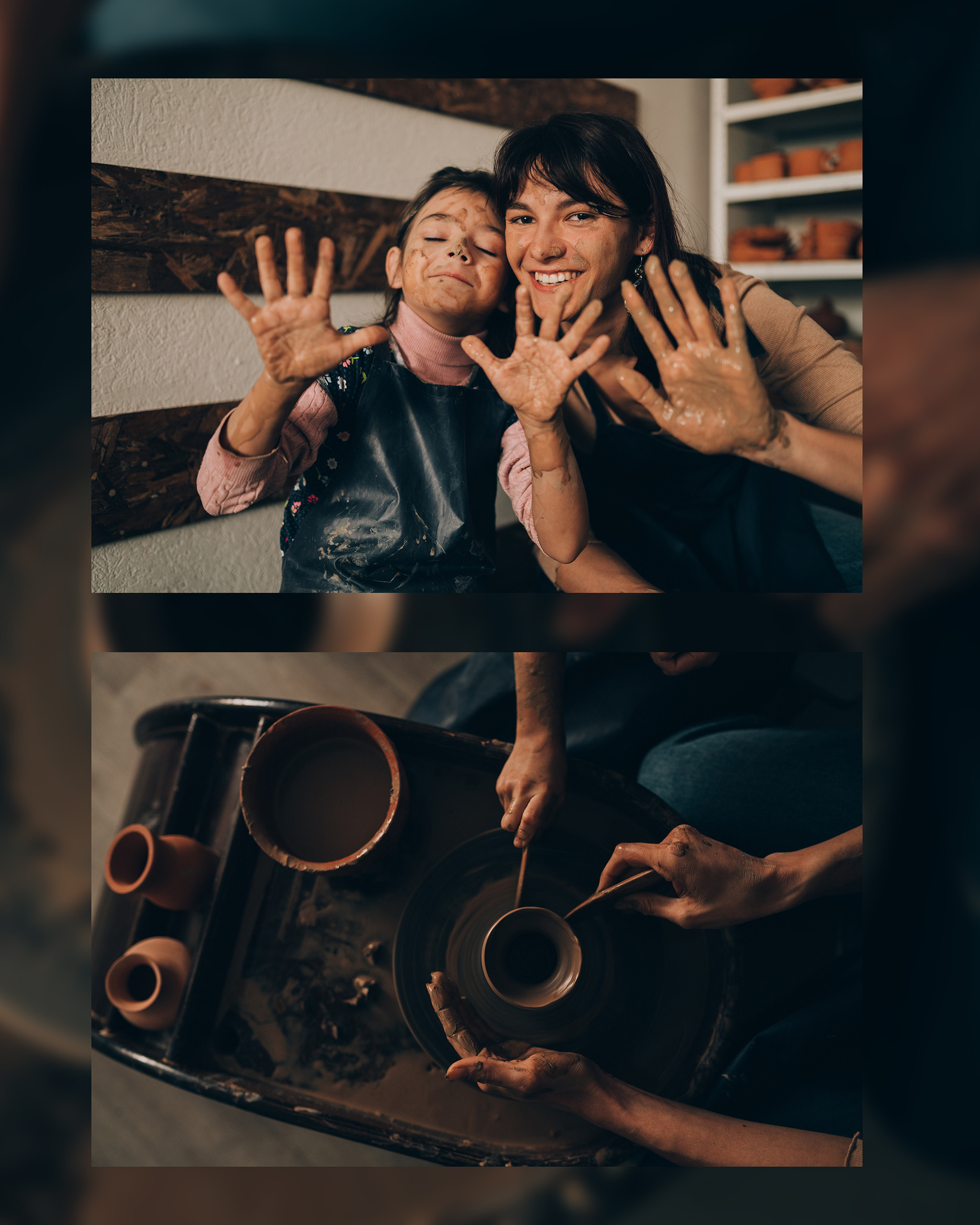 Соня и Кира в мастерской. Фотограф Владимир Орлов