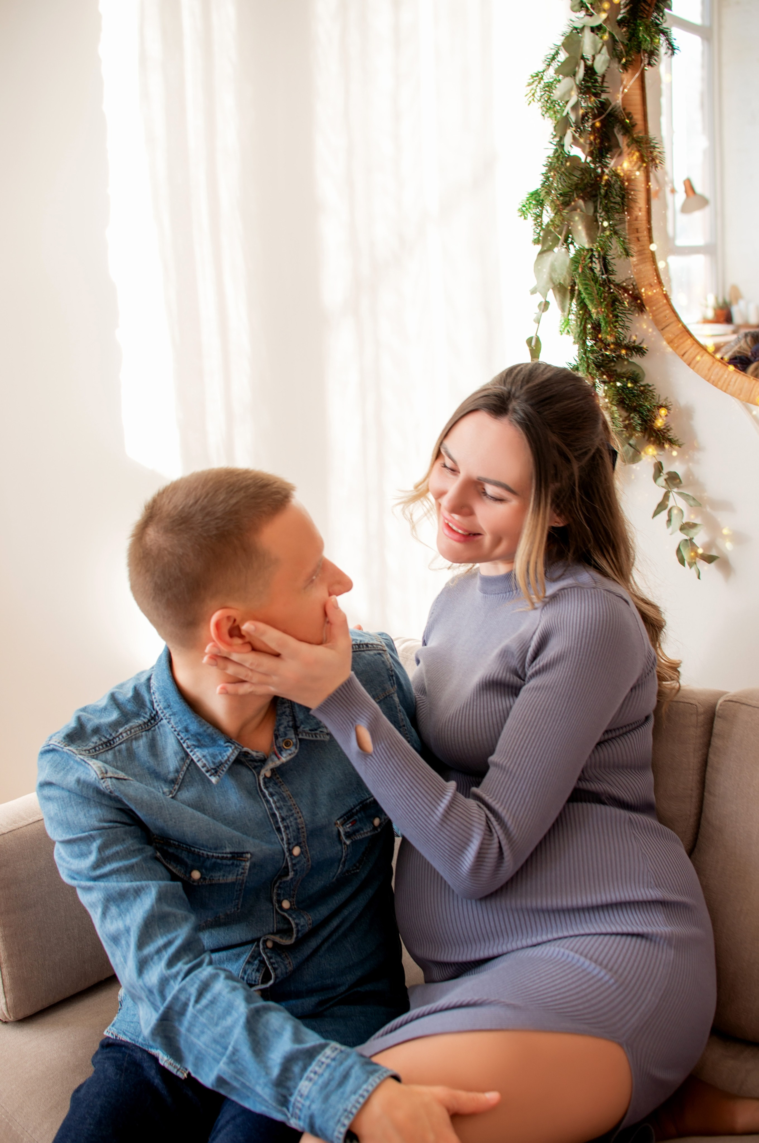 Новогодняя семейная фотосессия в Краснодаре 2023-2024. Фотограф новорожденных Краснодар Малышенко Надежда