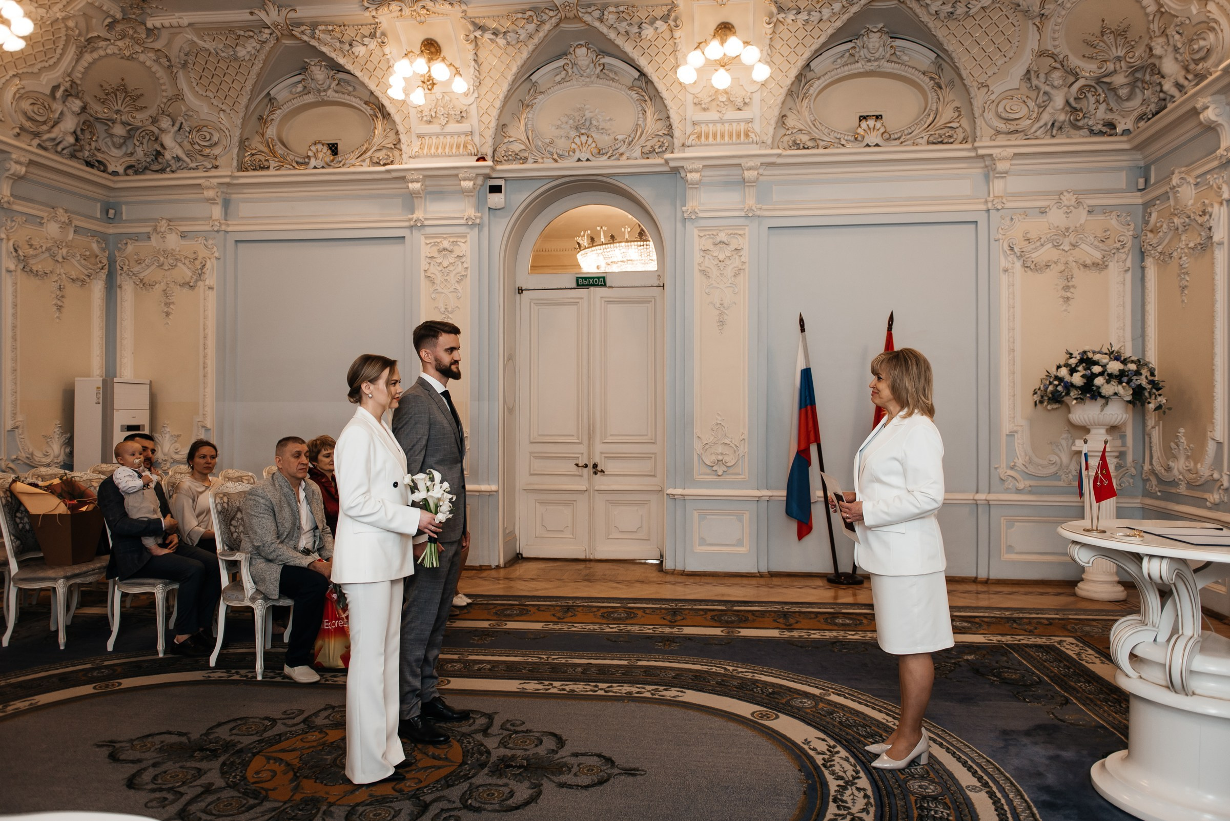 регистрация брака во Дворце Бракосочетания 2 на Фурштадской