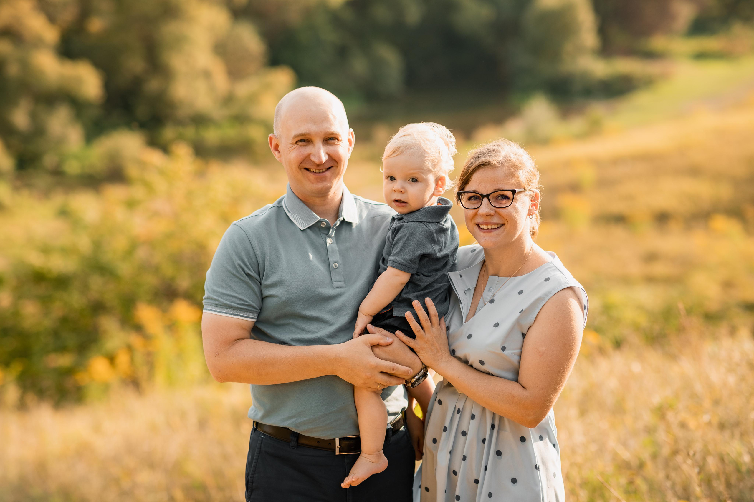 Фотосессия для Сергея, Натальи и маленького Ванюши. Женский семейный фотограф Тула Москва Захарова Анна