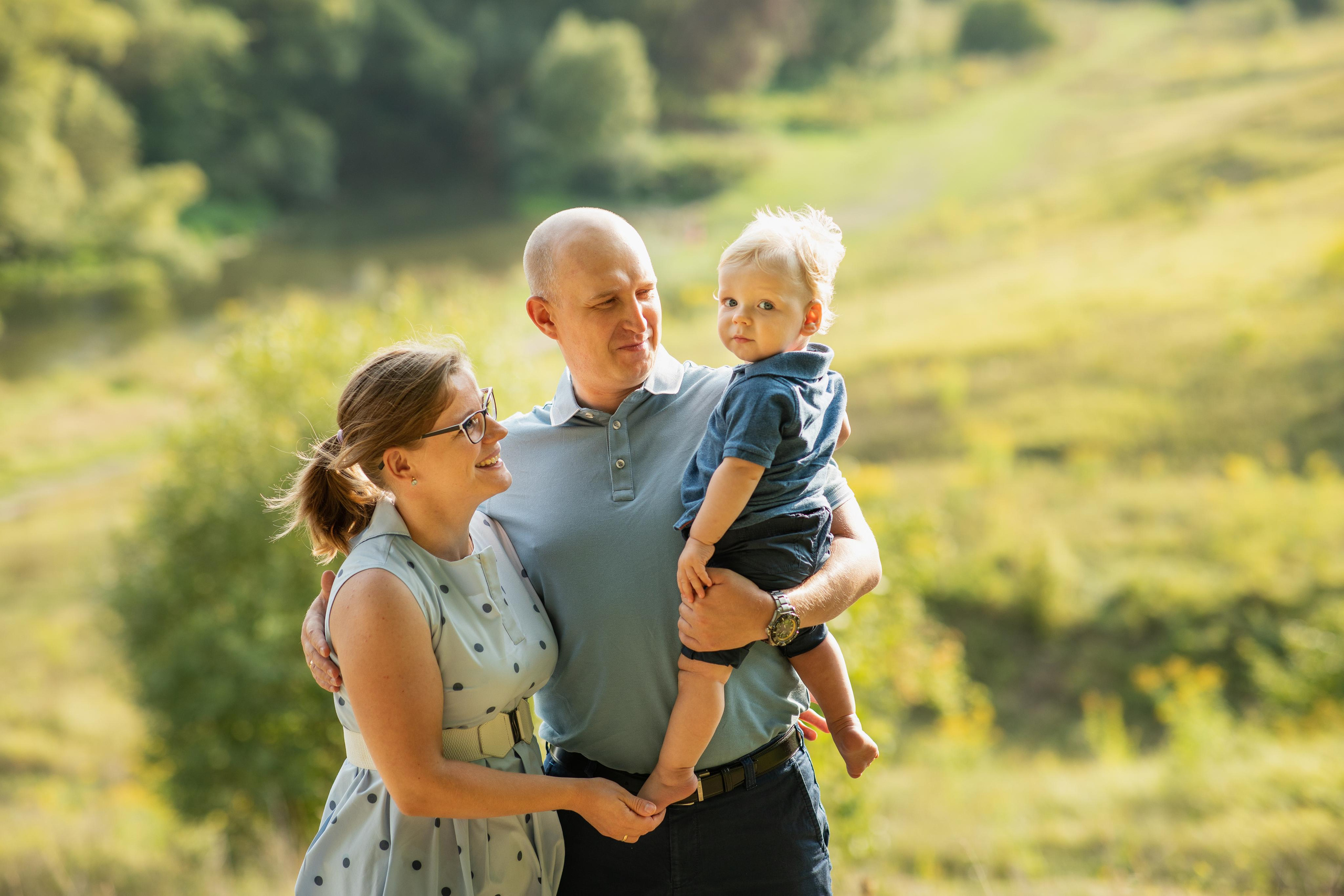 Фотосессия для Сергея, Натальи и маленького Ванюши. Женский семейный фотограф Тула Москва Захарова Анна