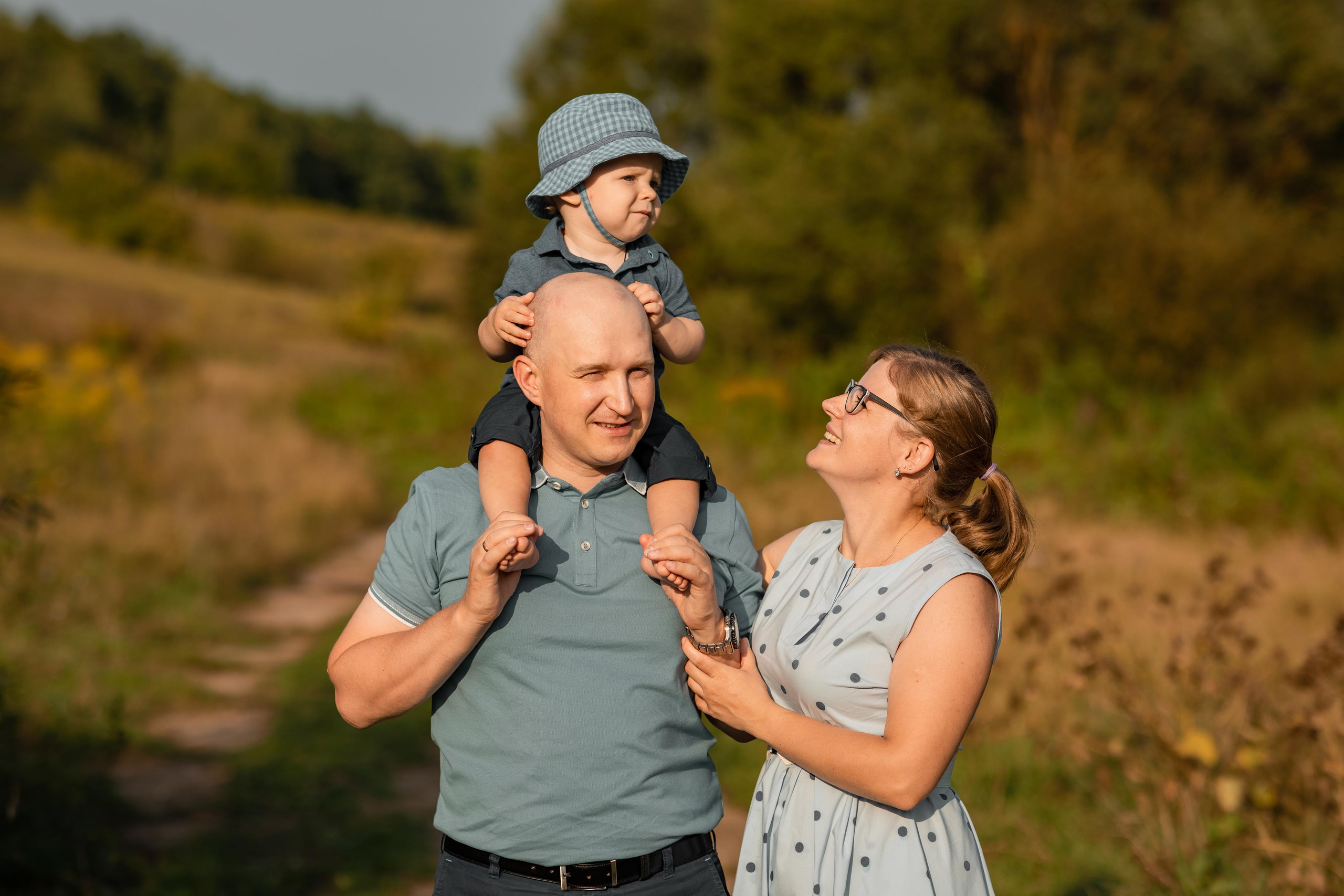 Фотосессия для Сергея, Натальи и маленького Ванюши. Женский семейный фотограф Тула Москва Захарова Анна