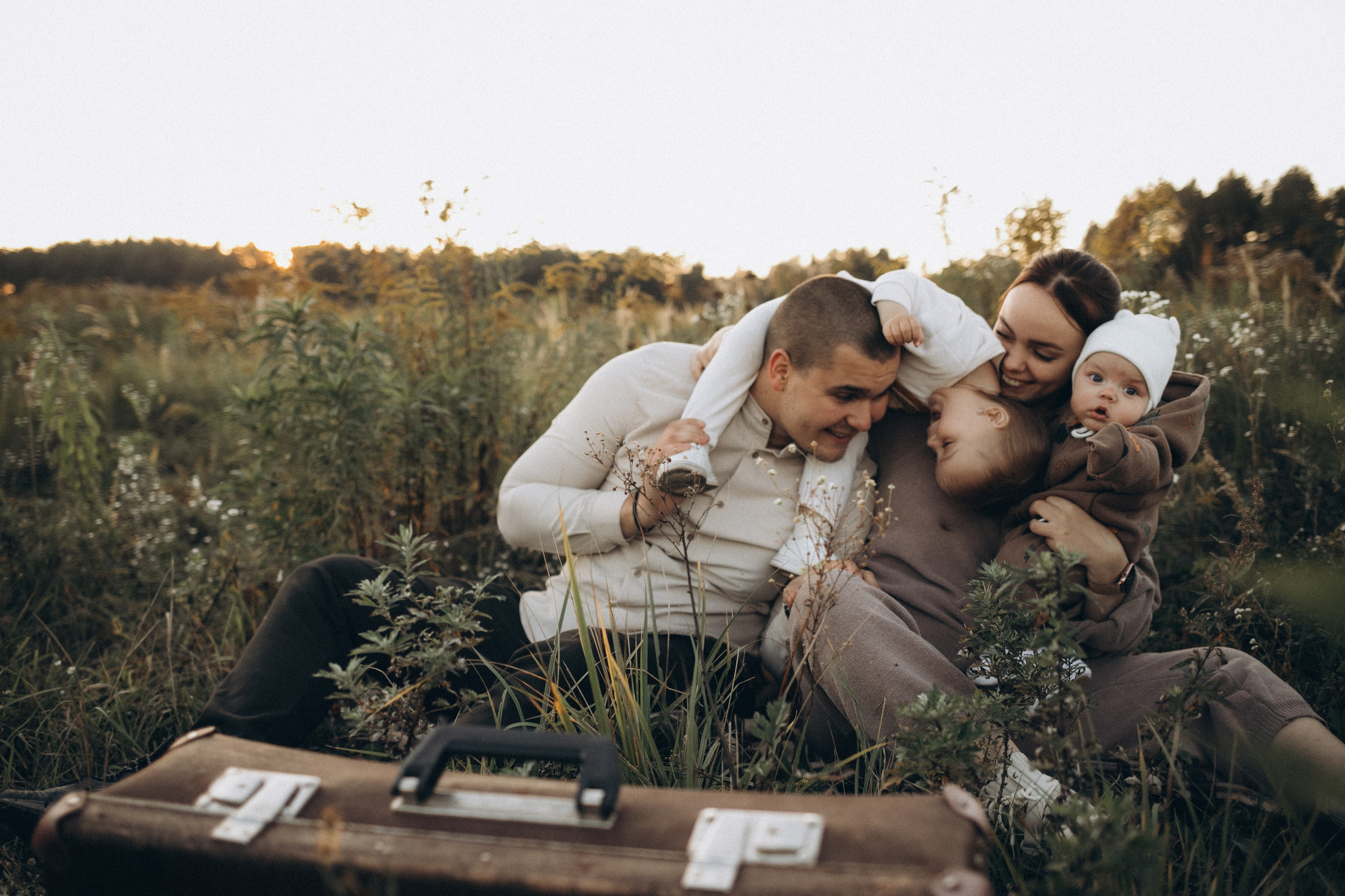 Саша, Алиса, Ева и Сереженька. Семейный и свадебный фотограф Анна Кожокарь