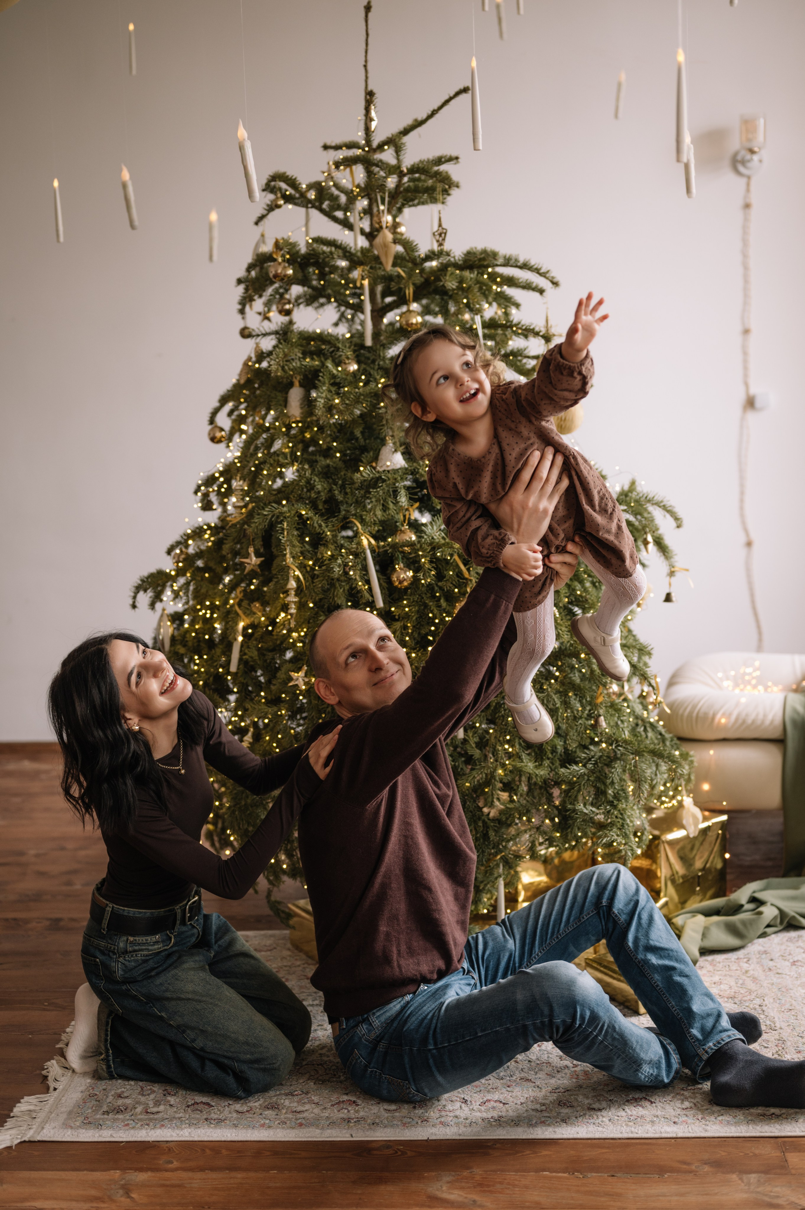 Новогодняя семейная фотосессия. Свадебный и семейный фотограф в Краснодаре Алина Мельник