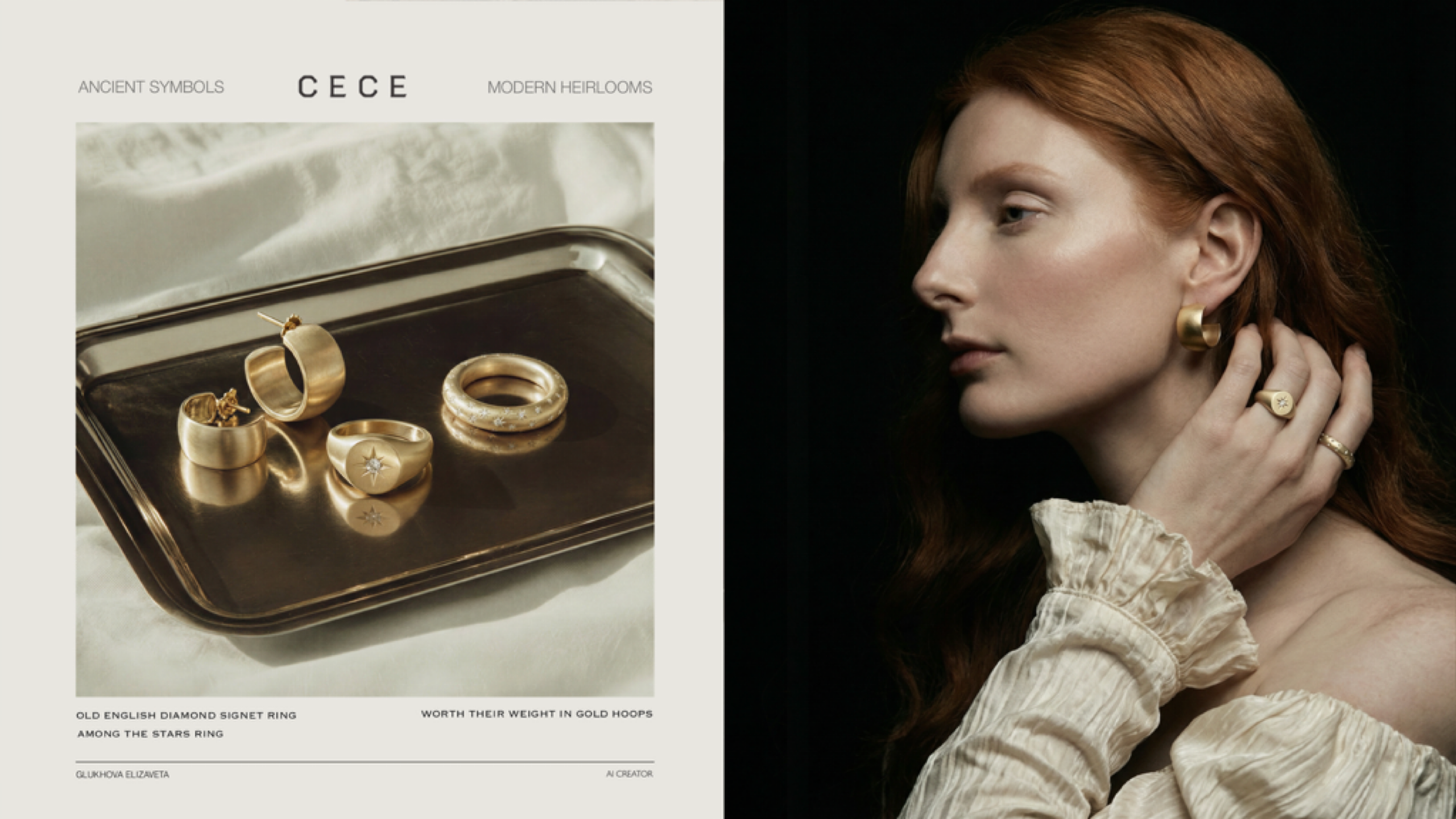 CECE Jewellery Campaign. Glukhova Elizaveta  — AI Creator & 3D Visualizer for Interior, Fashion & Beauty Brands