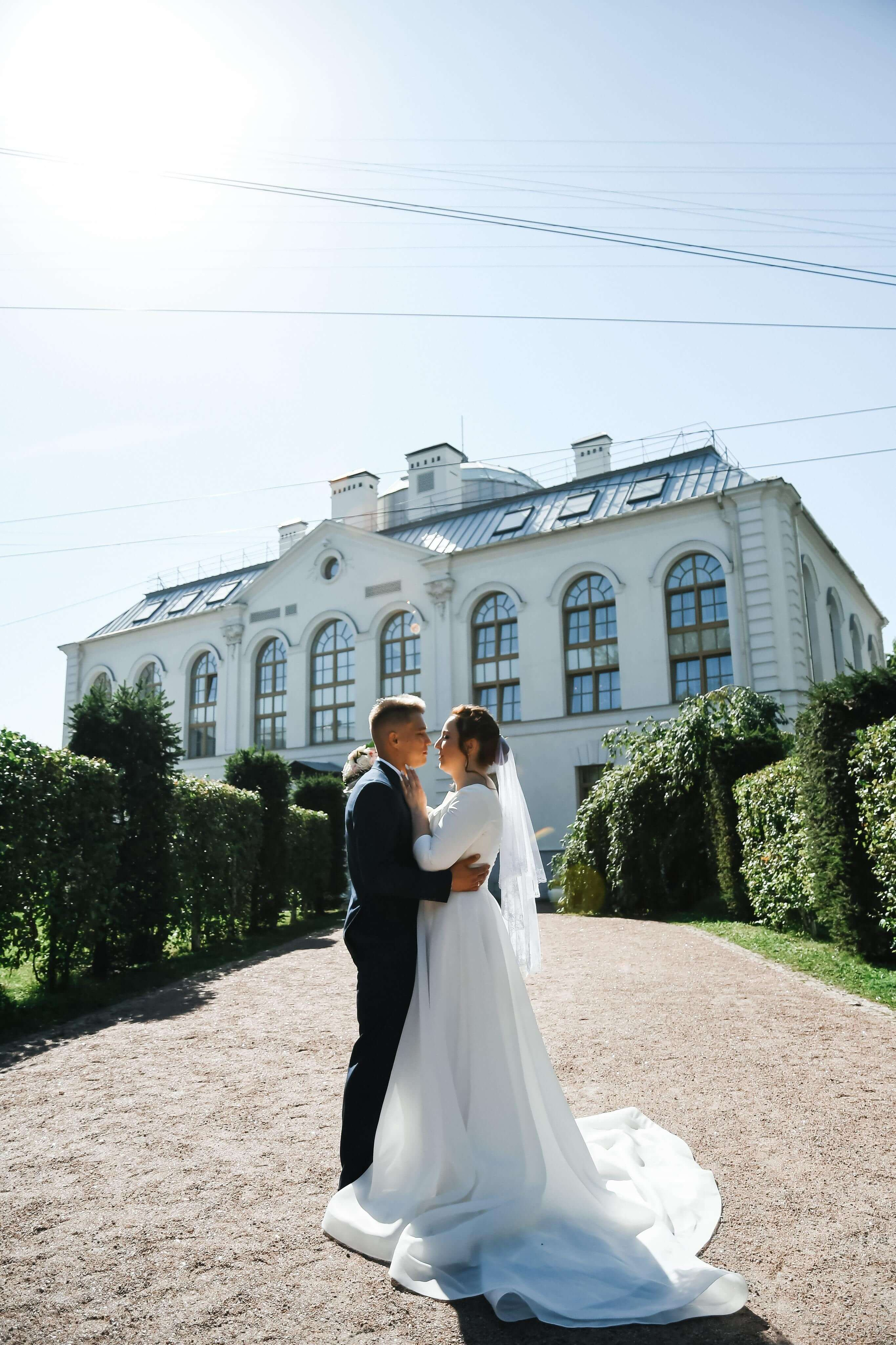 съемка во дворце на свадьбу