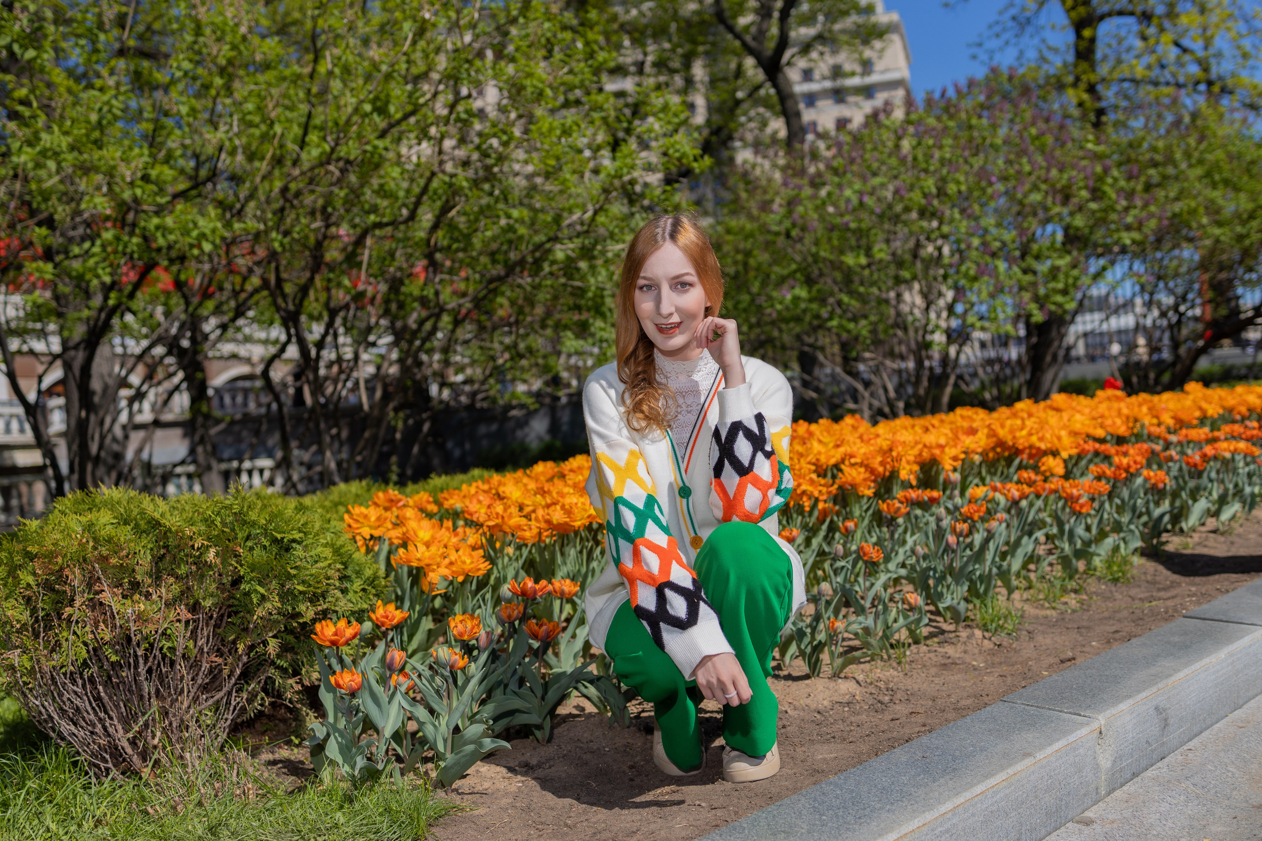 Весенняя прогулка с Еленой по Патриаршим. Репортажный, семейный и студийный фотограф в Москве Демин Алексей