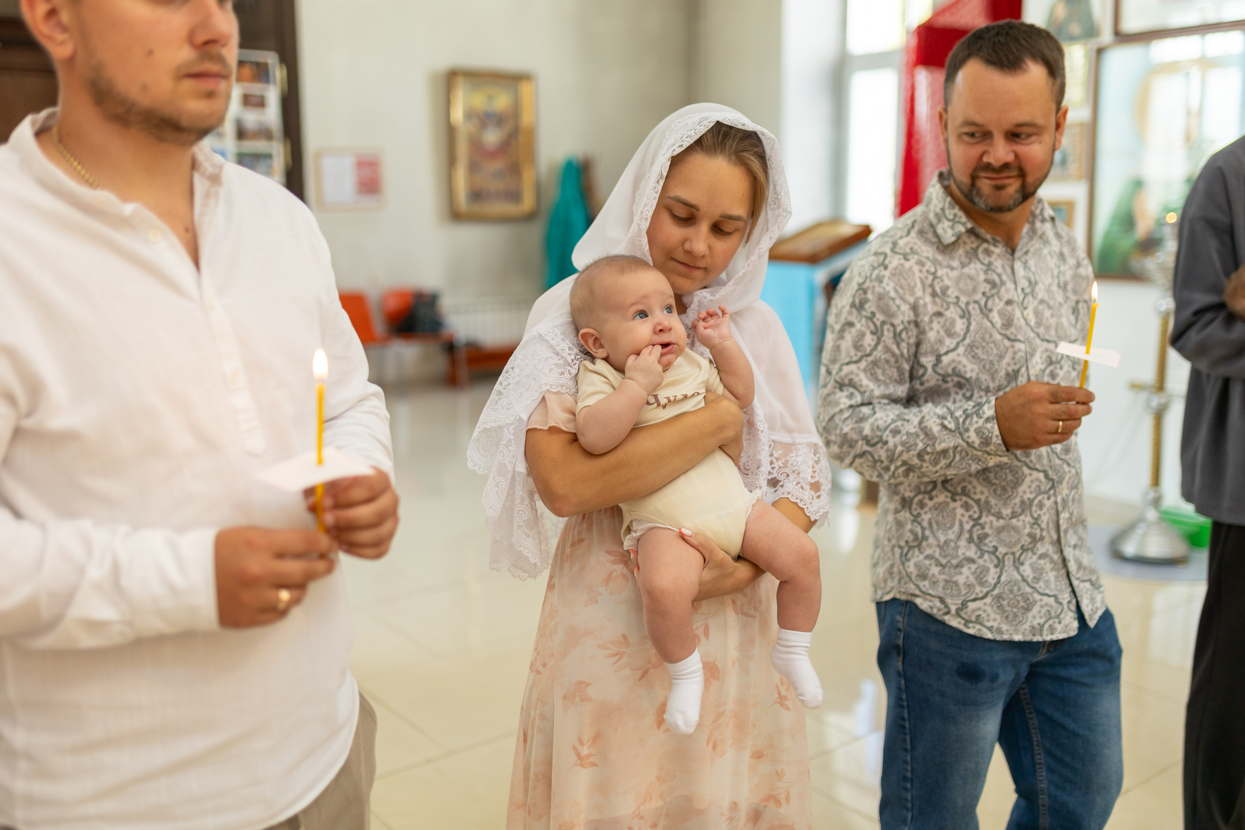 Крещение Артёма (все фото с таинсвта крещения). Фотограф новорожденных. Детский и семейный фотограф Марьяна Юдина