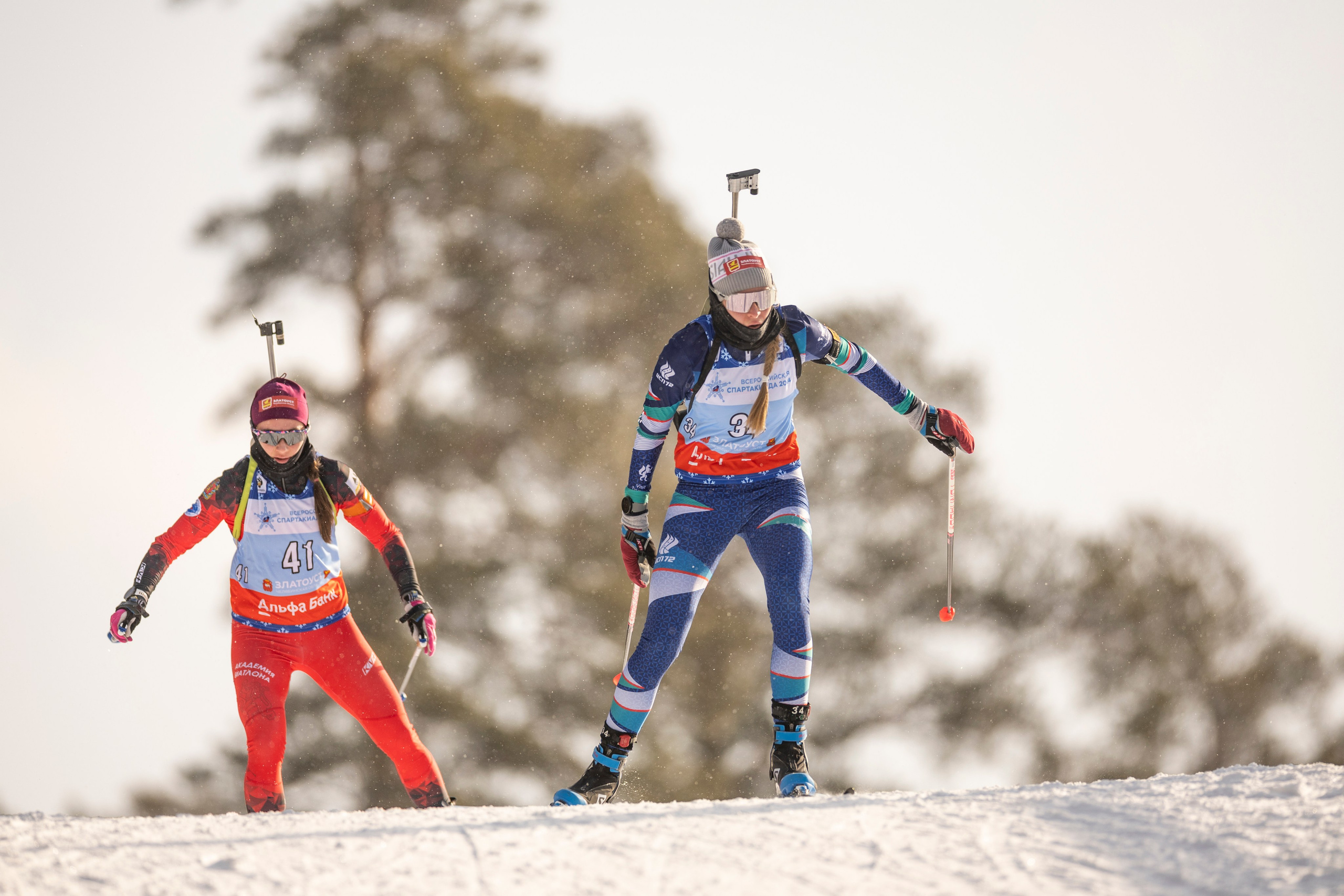 Всероссийская спартакиада. Гонка преследования женщины. Спортивный репортажный фотограф Казань Нафис Сиразетдинов
