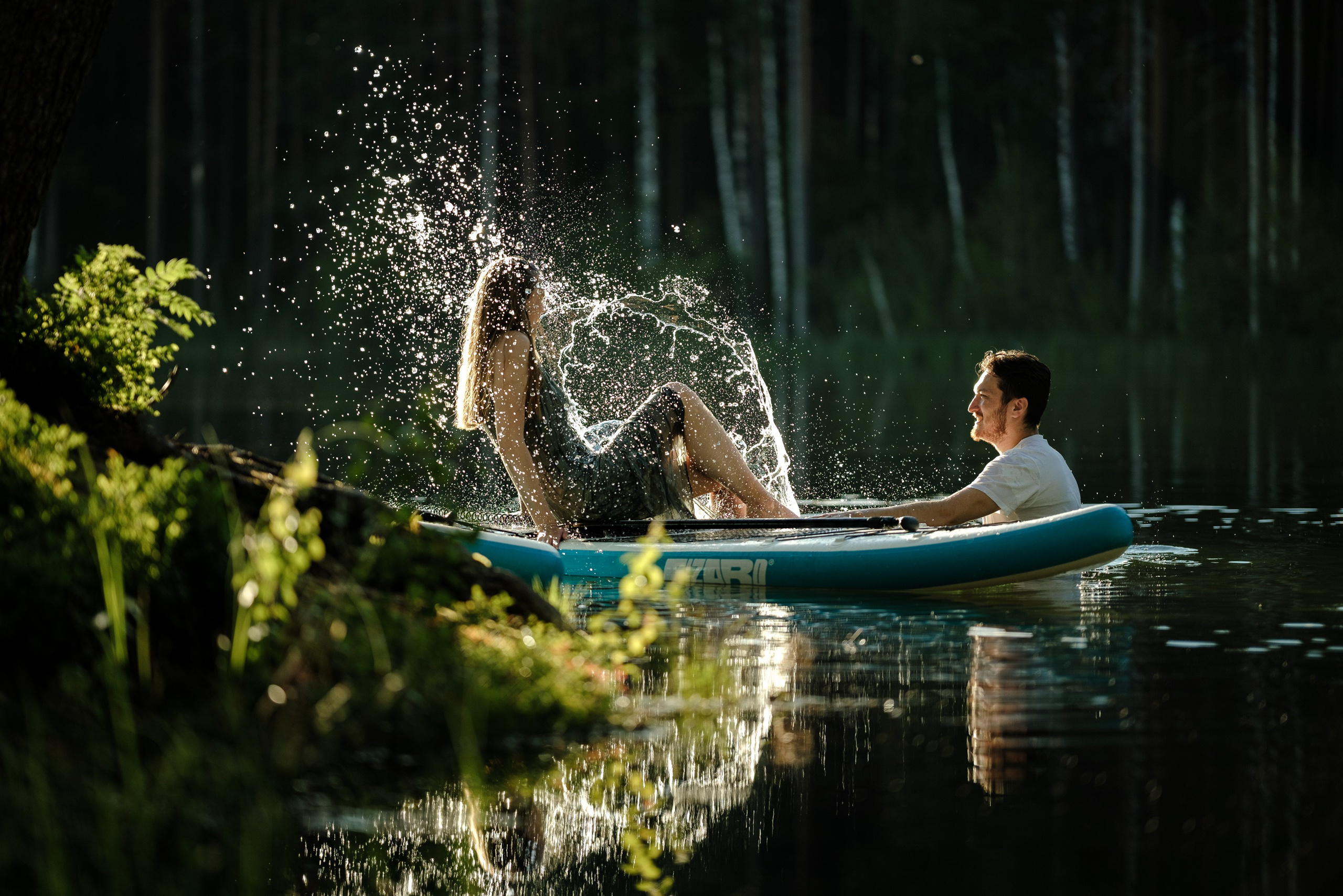 Петя и Лина, на сапах. Интерьерный фотограф и видеограф в Санкт-Петербурге Вадим Балбашевский
