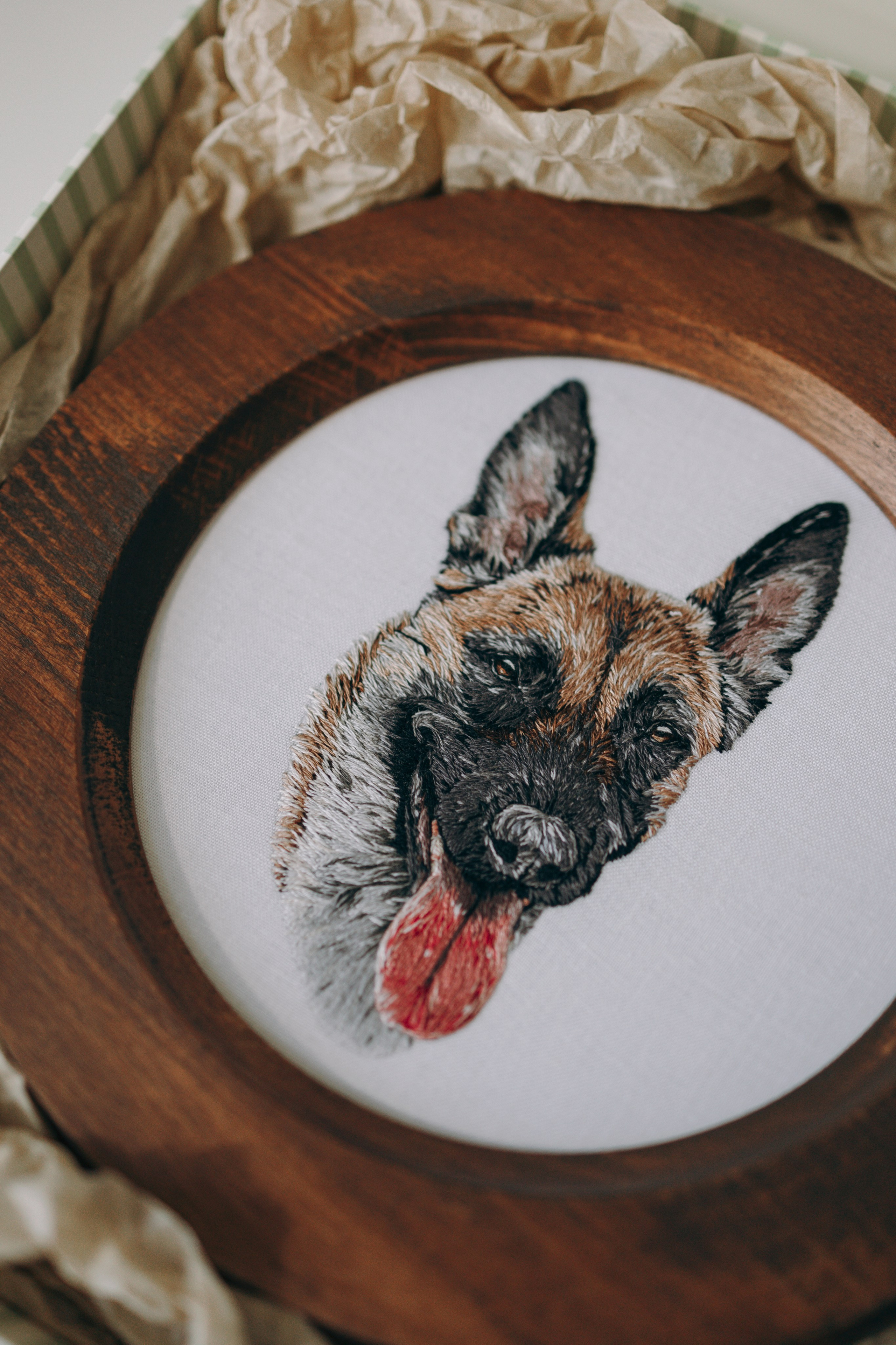 Портфолио. Портретная вышивка питомцев