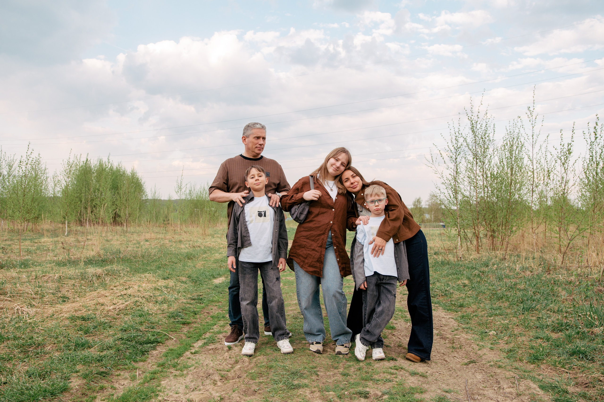 Family. Anna, Sasha, Taya, Tima, Tisha. Art-photographer Ira Wind
