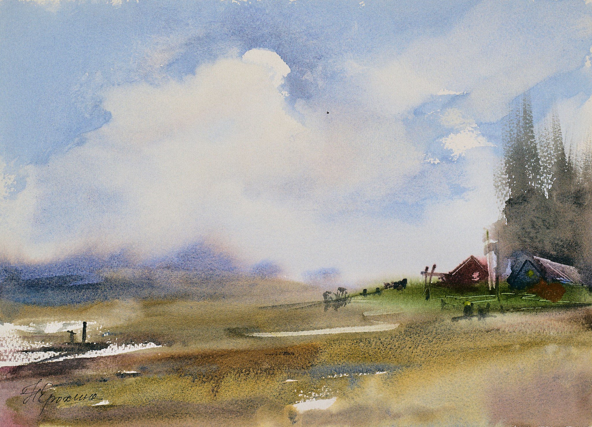 Пейзаж 18 (25×34 см) 10 000 р. ГАЛЕРЕЯ