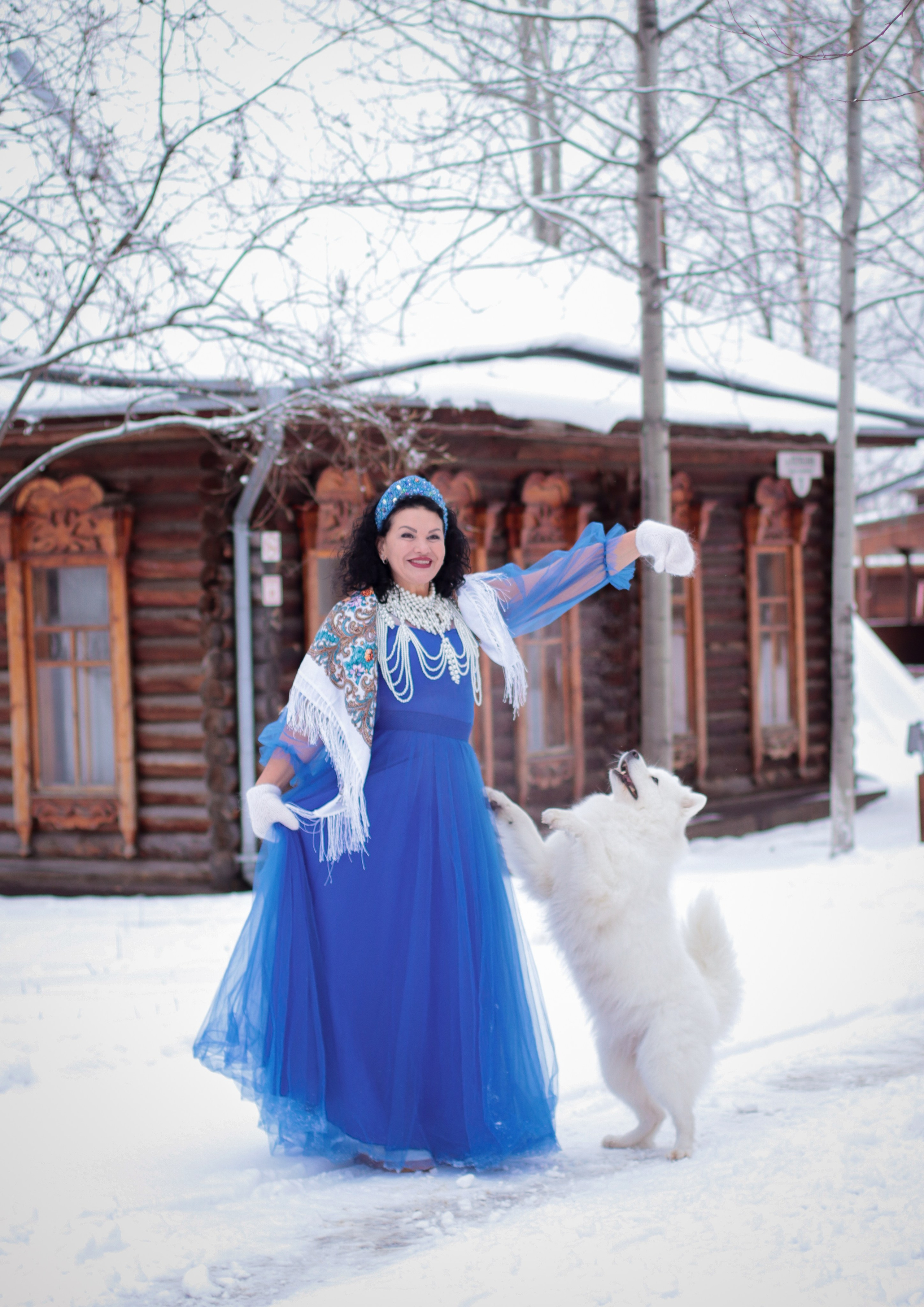 С белым псом. Фотограф в Сургуте Брызгунова Анастасия