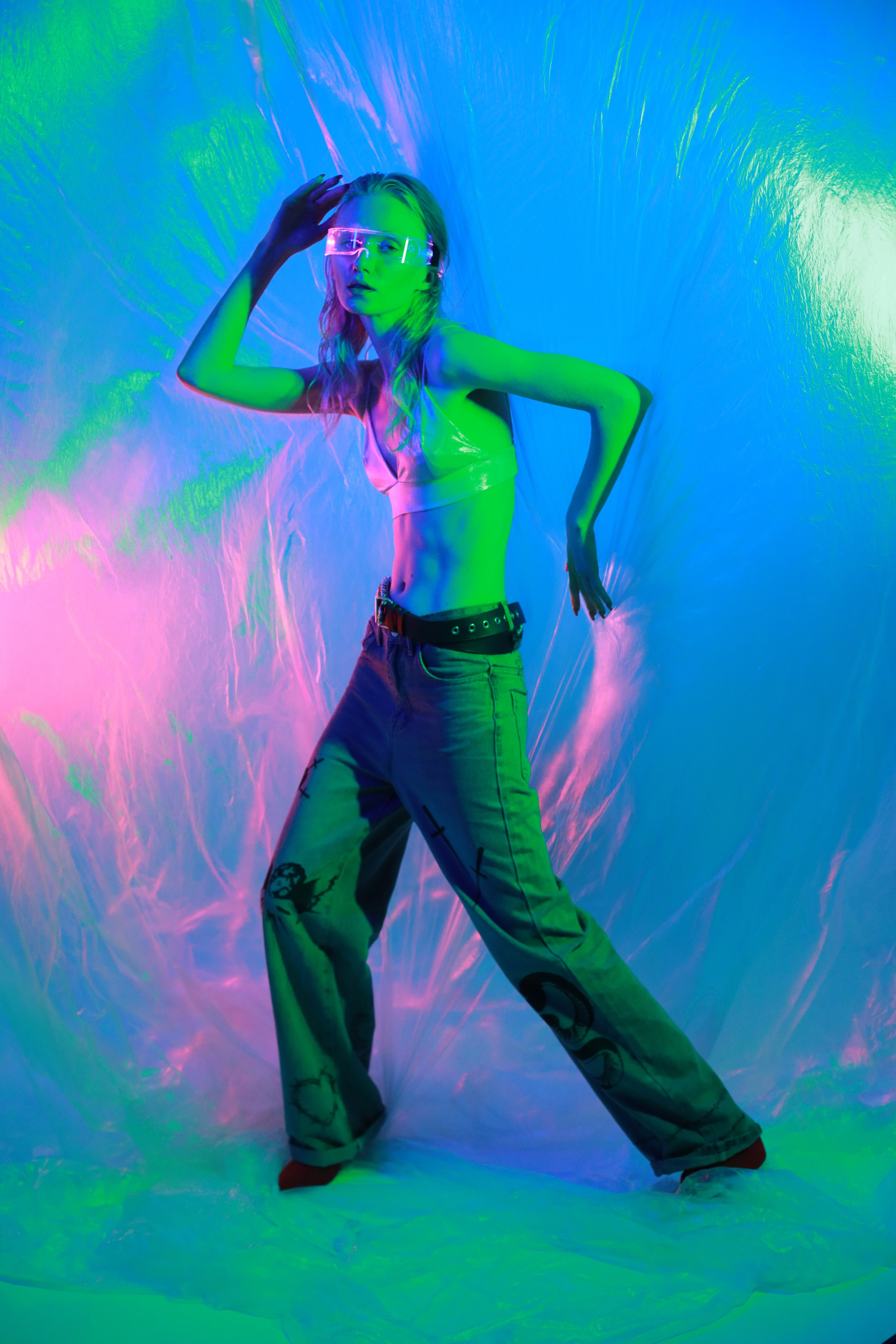 цветной свет в фотостудии