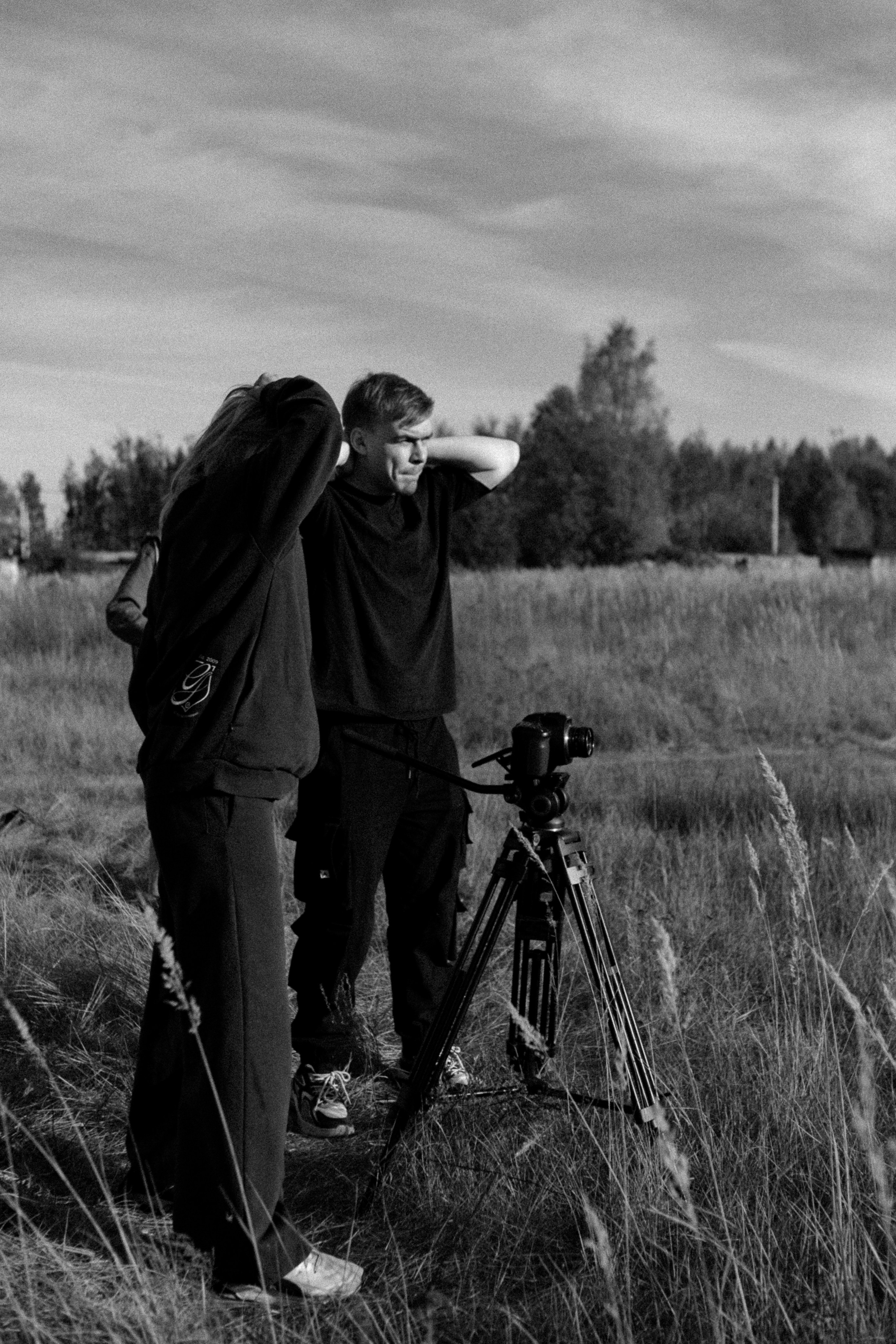 Backstage. Съемка клипа в поле. Фотограф Анастасия Кулешова