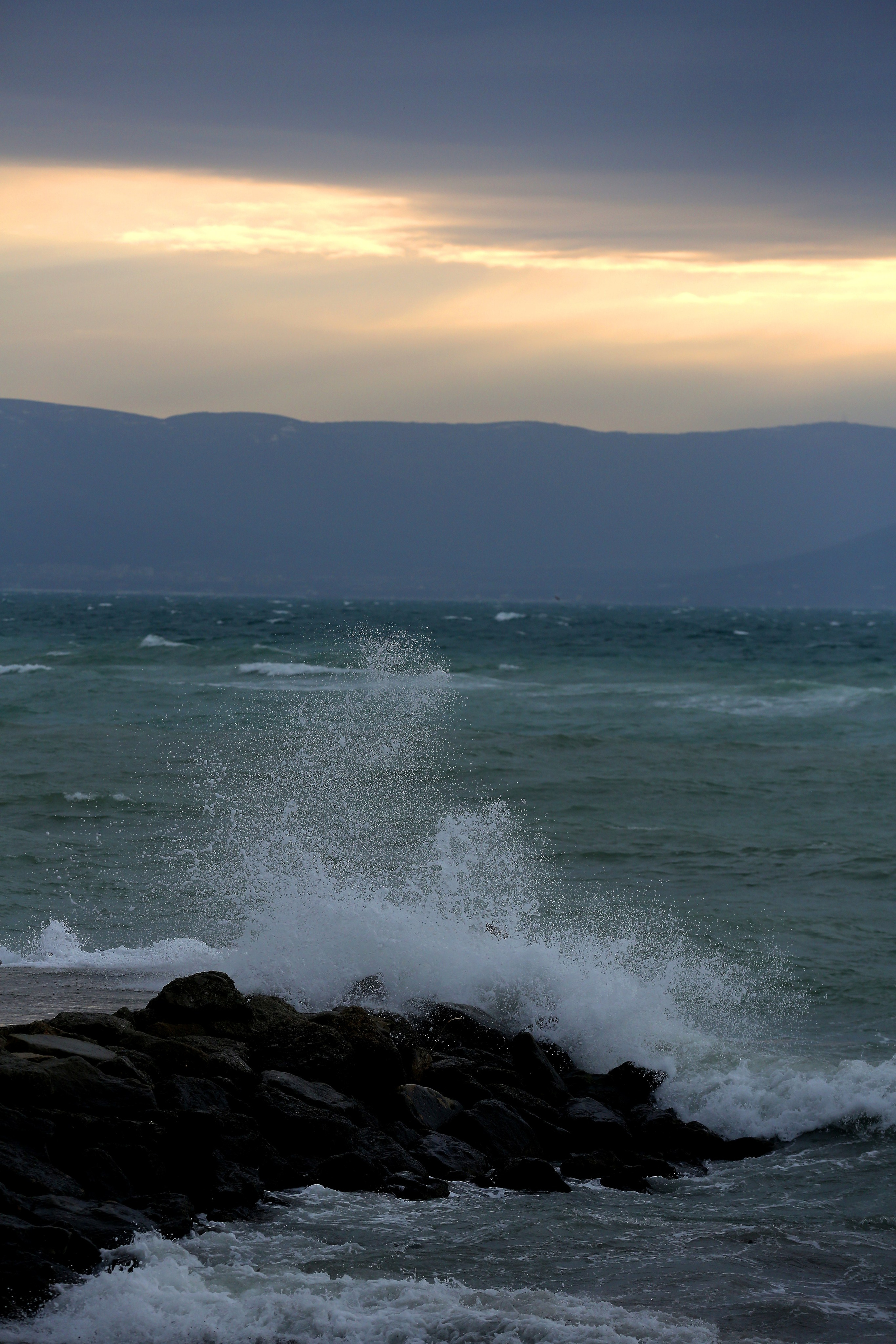 волна, берег, море