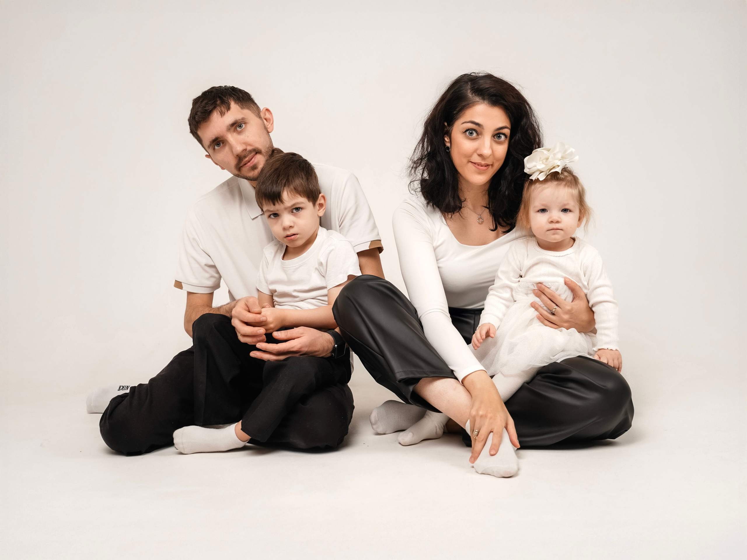 Семейная съемка на циклораме. Анна, фотограф Москва, Зеленоград